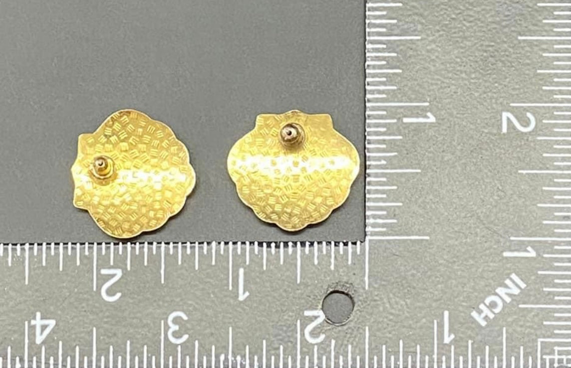 Cloisonné Shell Earrings