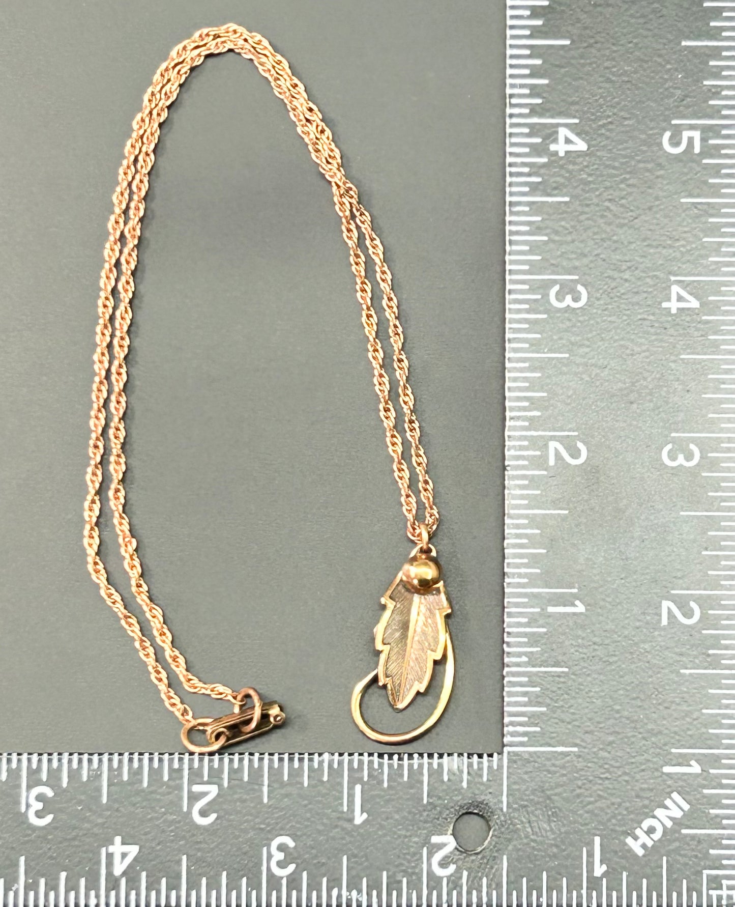 Copper By Bell Leaf Necklace