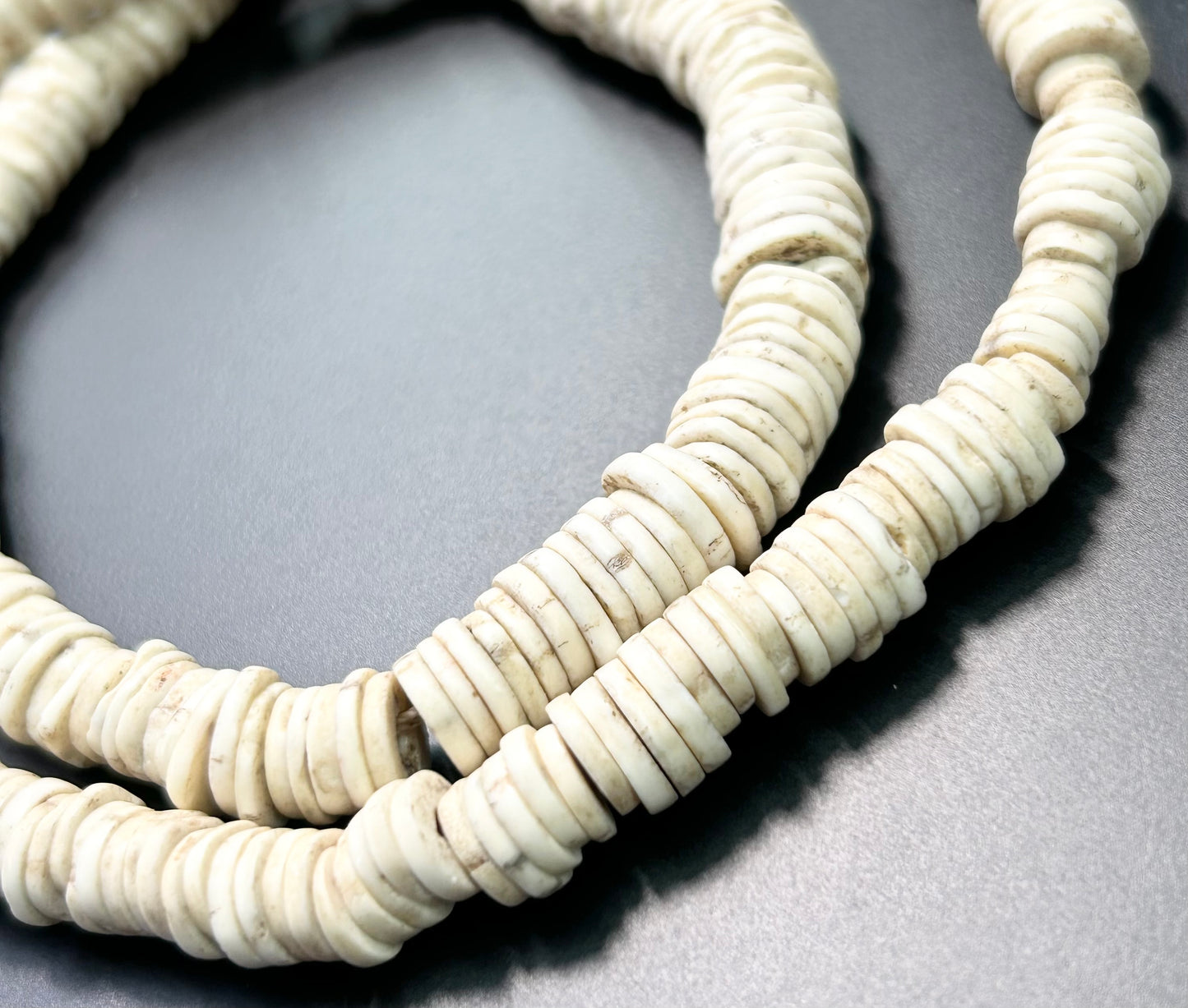 African Ostrich Egg Shell Necklace
