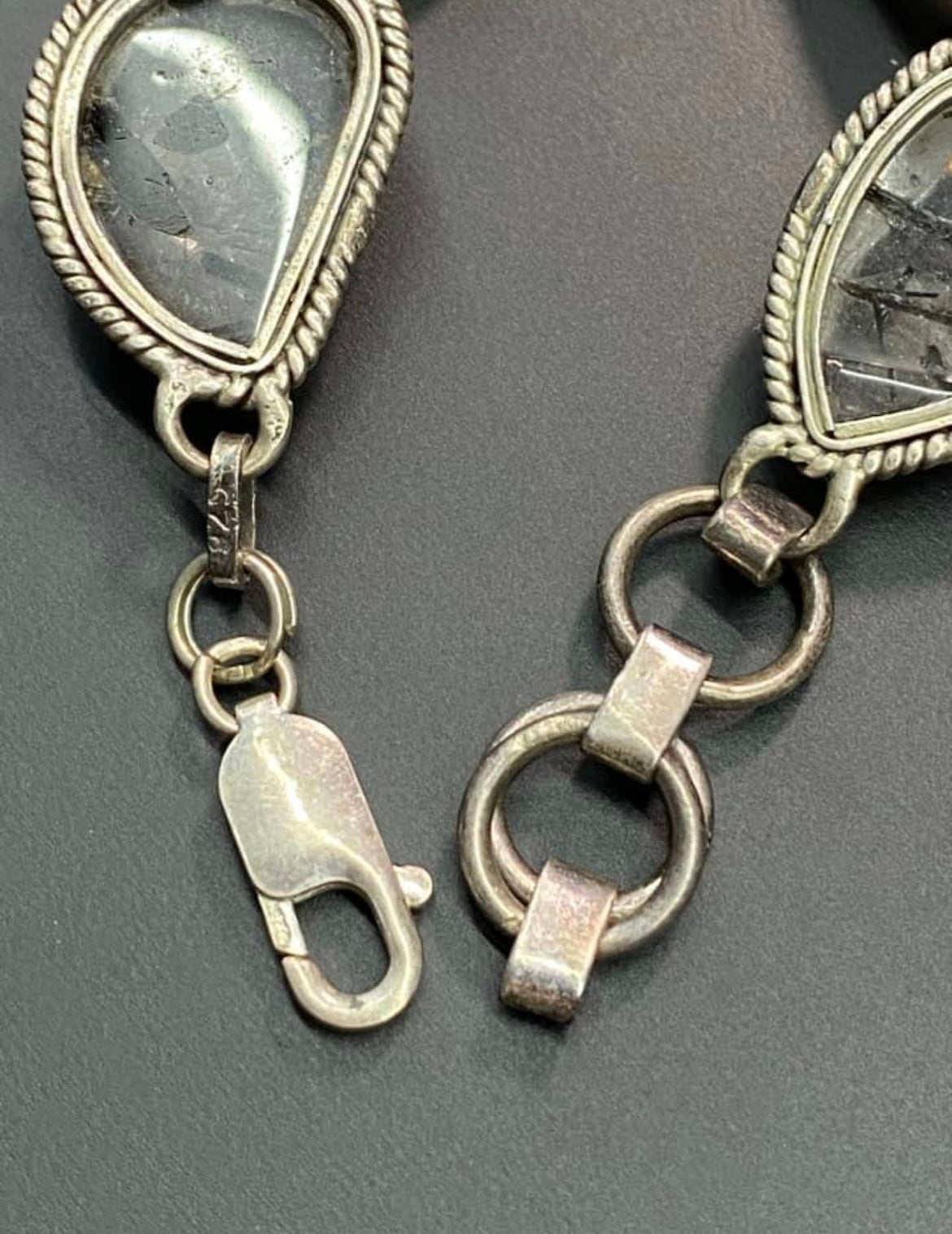 Sterling Silver Rutilated Quartz Bracelet