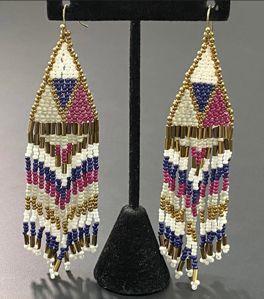 Glass Seed Bead Earrings
