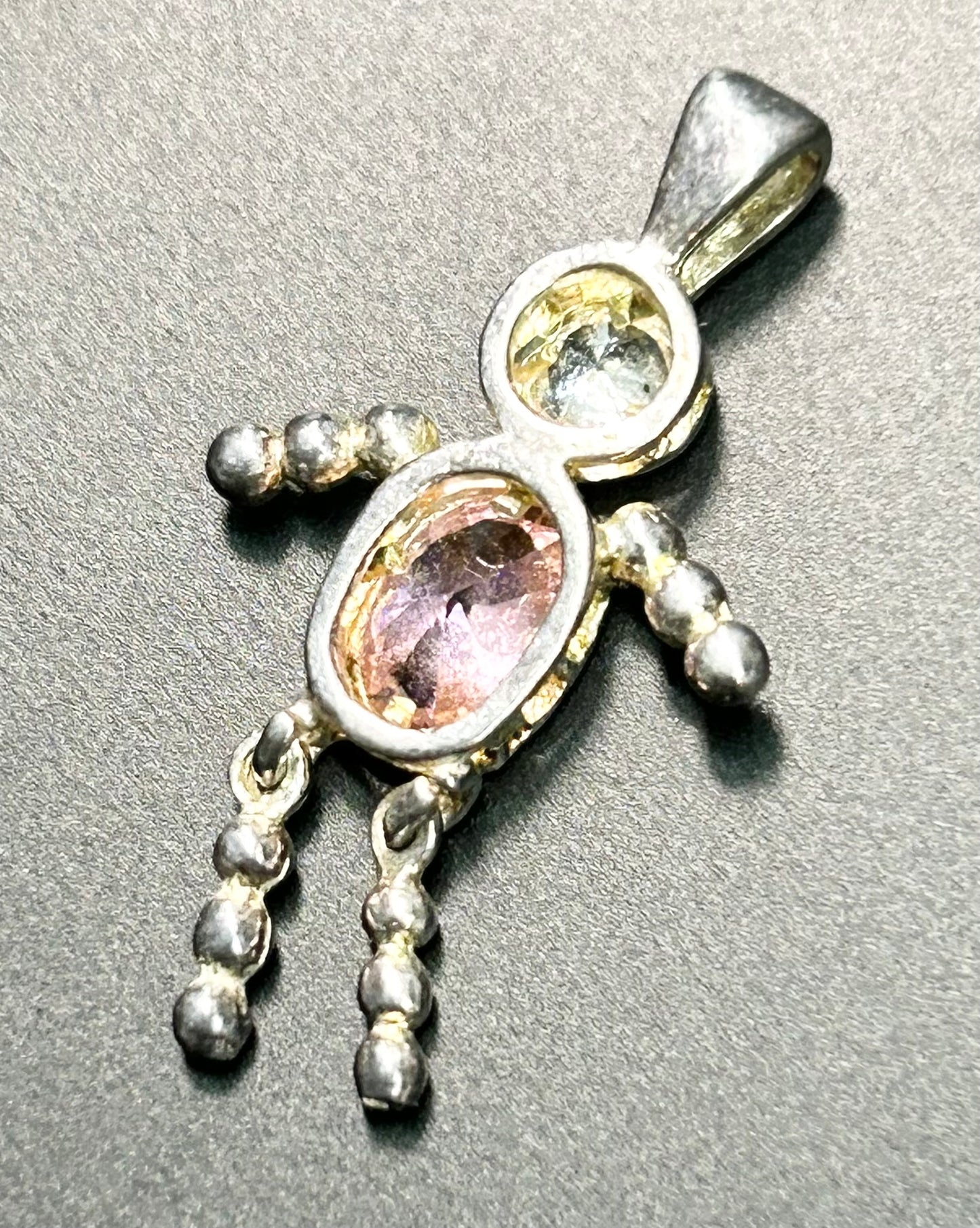 Sterling Silver Kids Birthstone Pendant