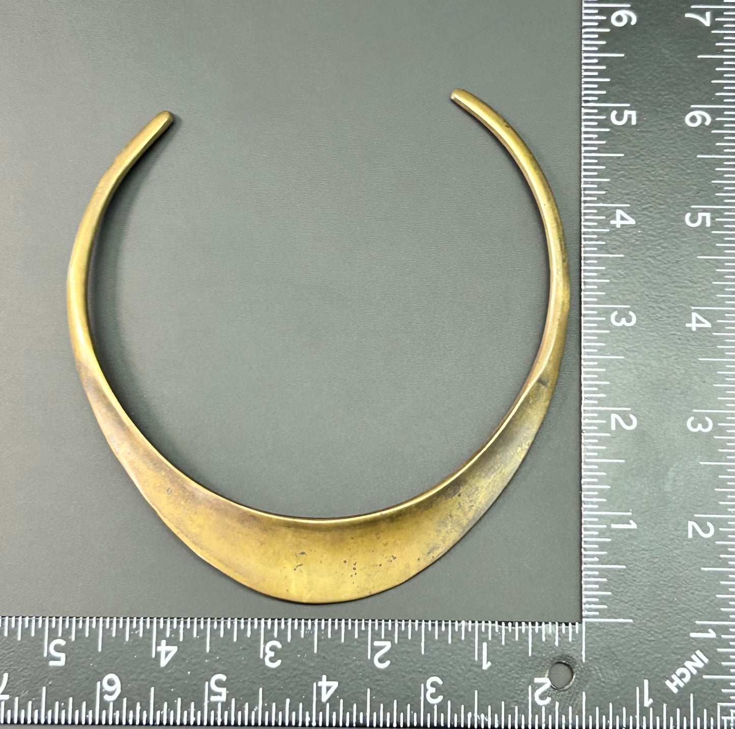 Vintage Brass Collar Necklace