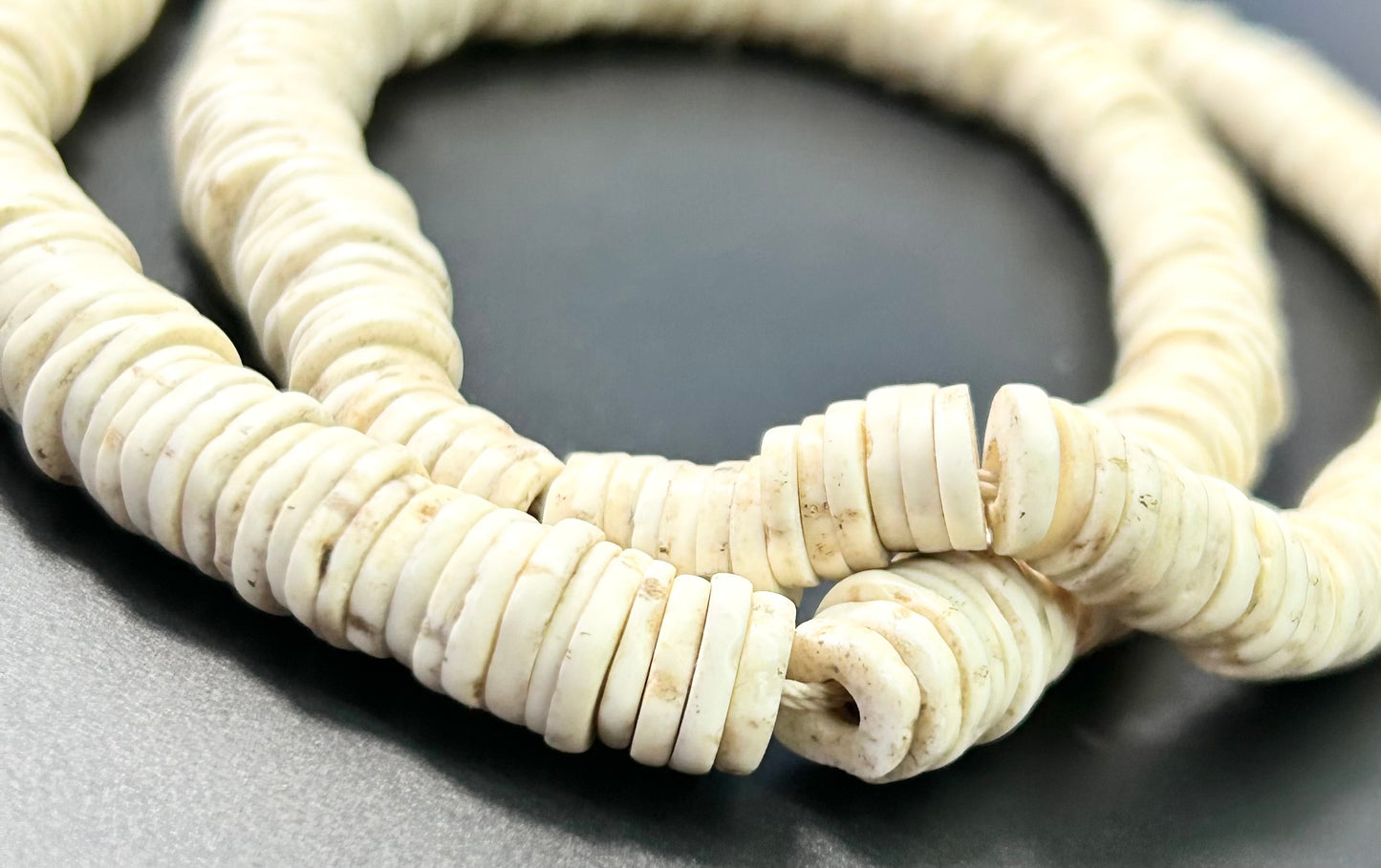 African Ostrich Egg Shell Necklace