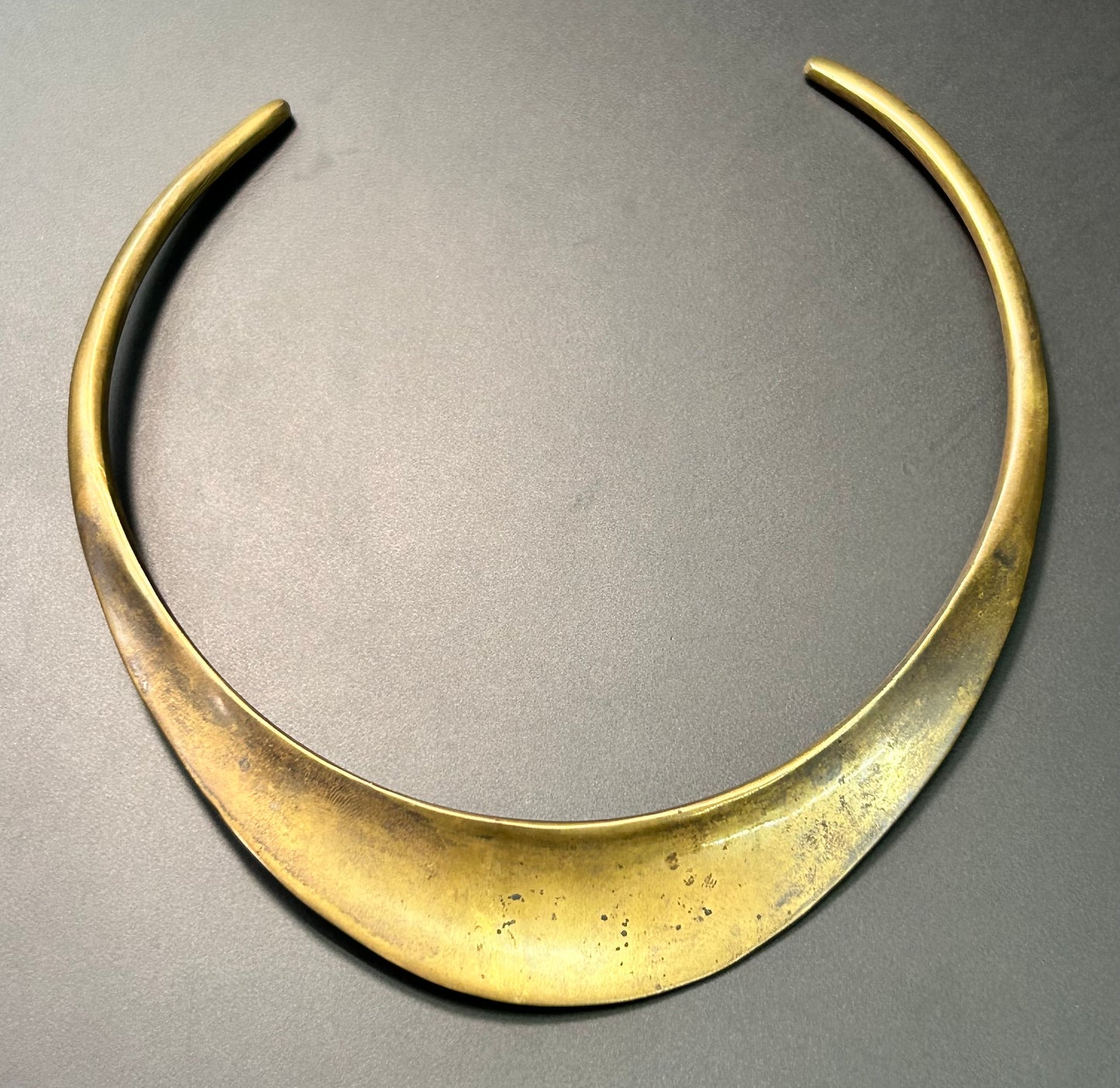 Vintage Brass Collar Necklace