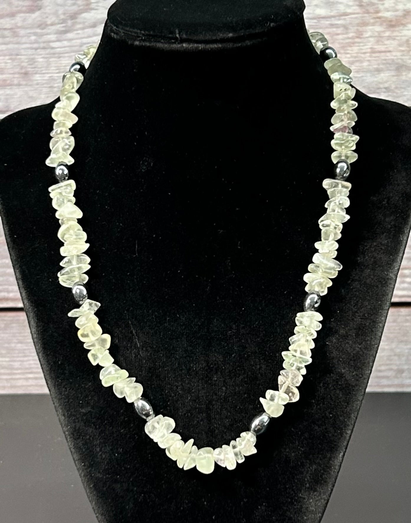 Fluorite & Hematite Necklace