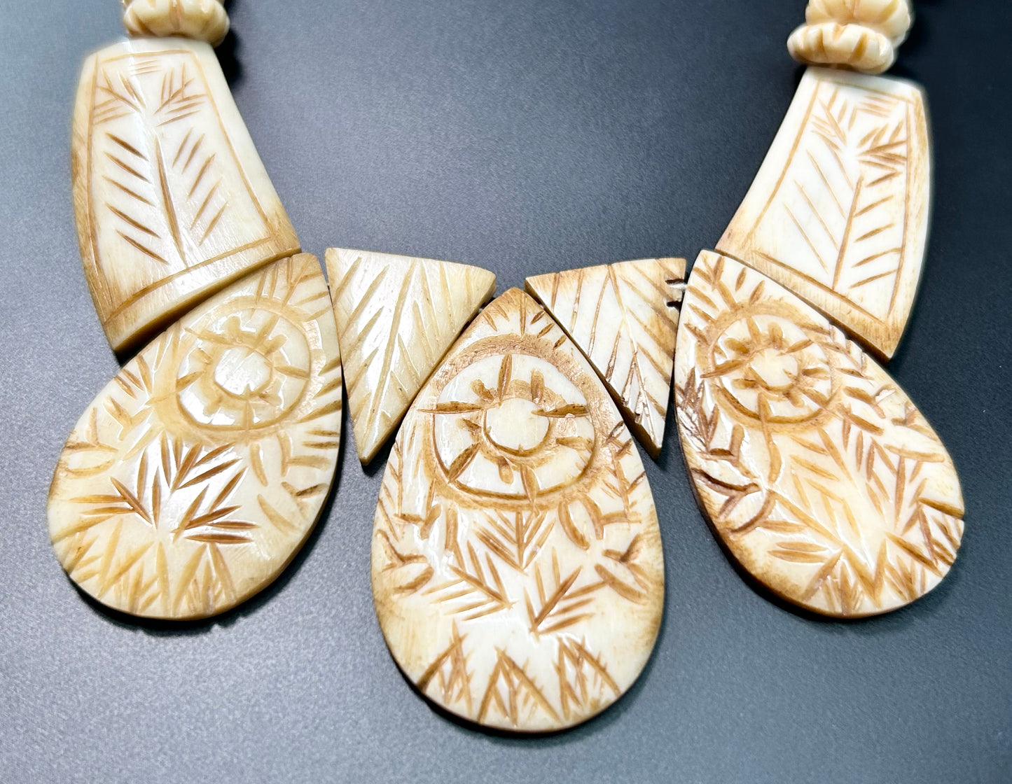 Carved Bone Necklace