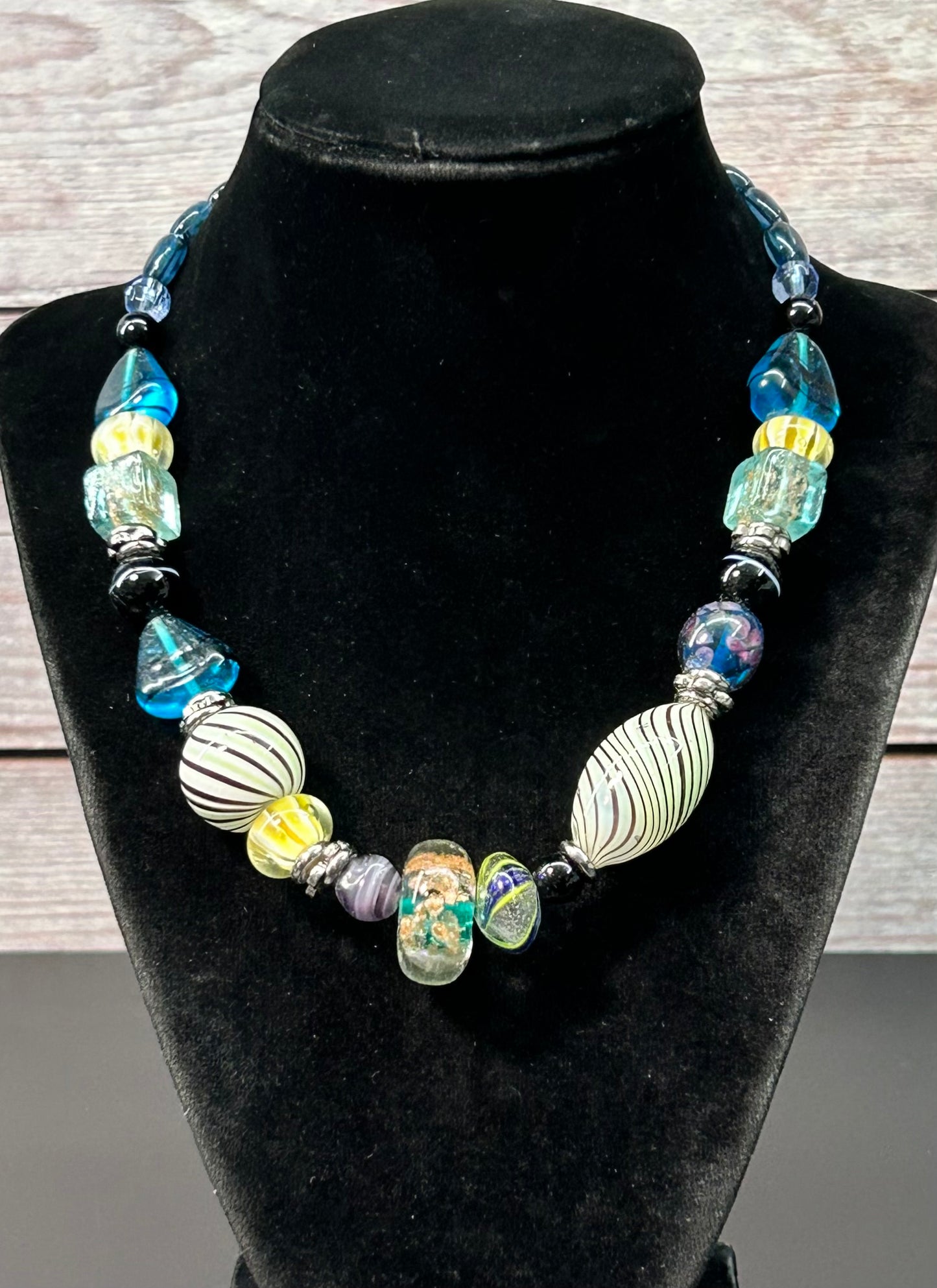 Colorful Glass Bead Neacklace