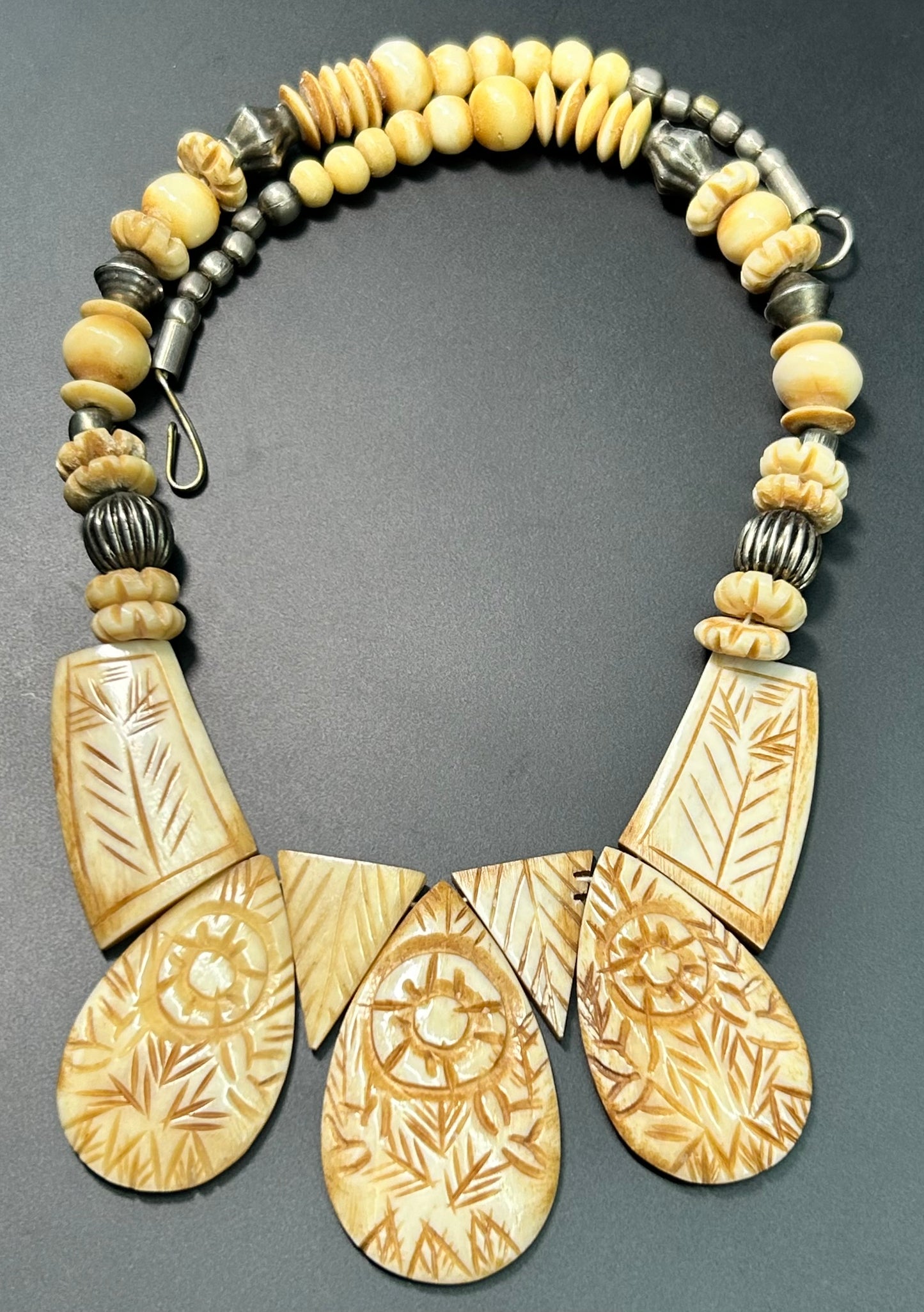 Carved Bone Necklace