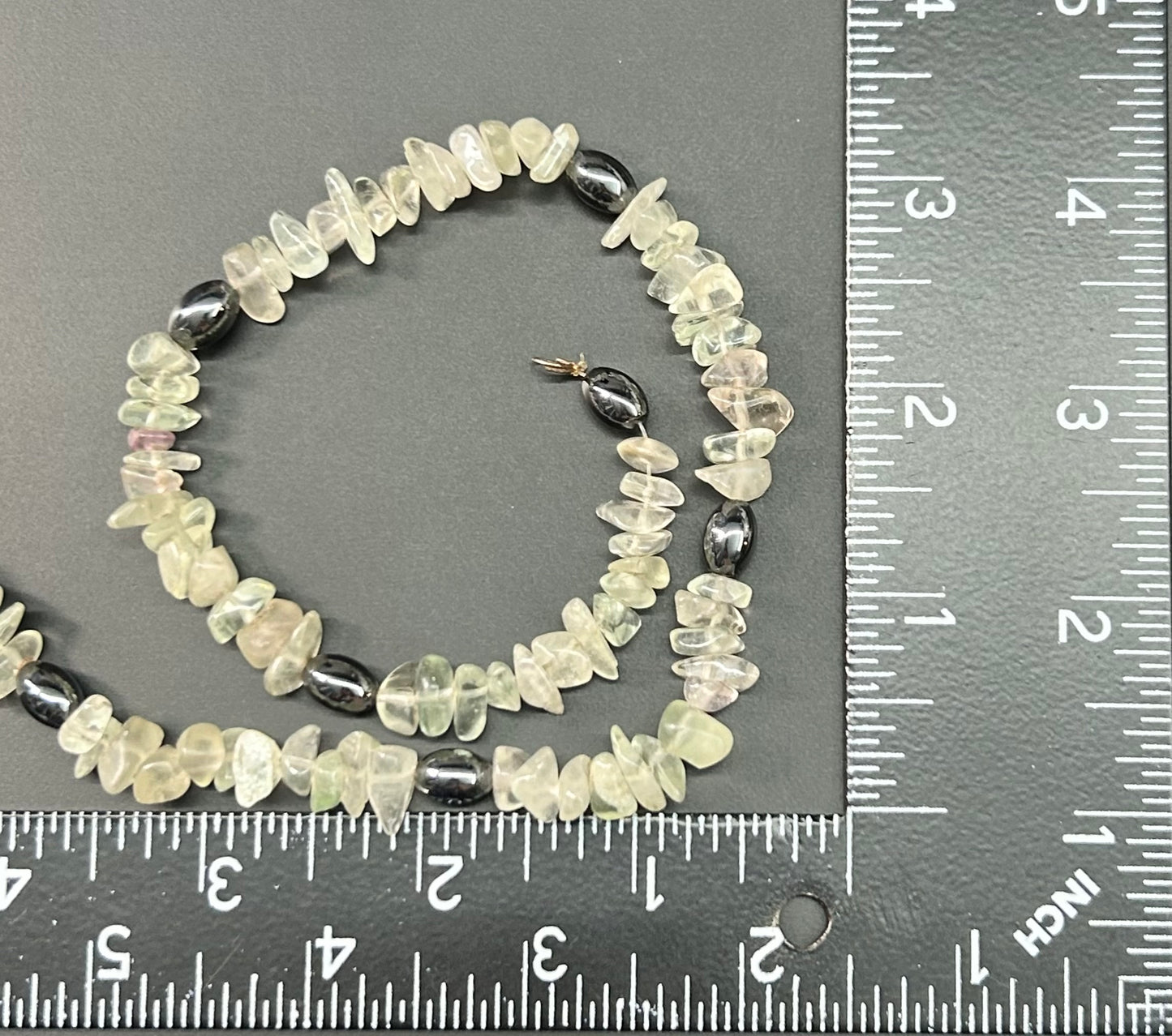 Fluorite & Hematite Necklace
