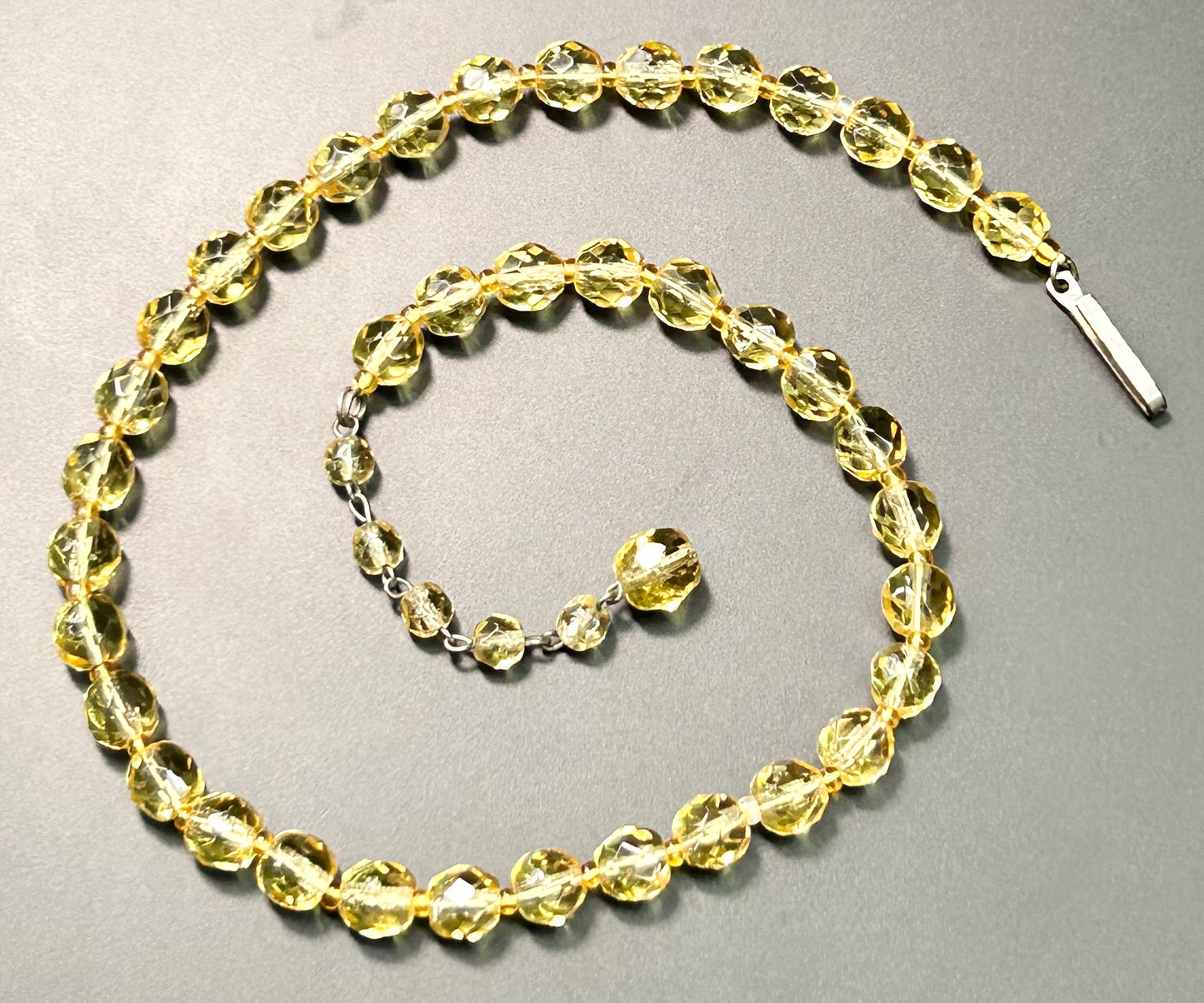 Western Germany Faceted Glass Necklace
