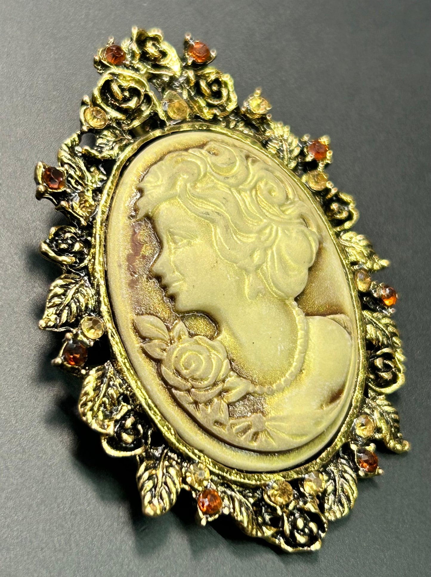 Acrylic Cameo Pendant