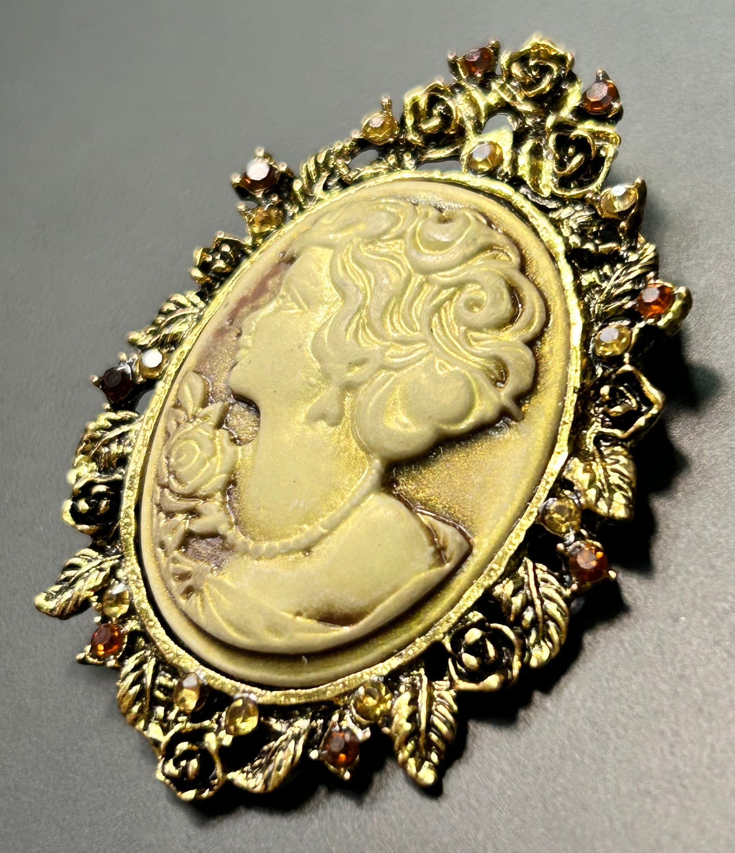 Acrylic Cameo Pendant