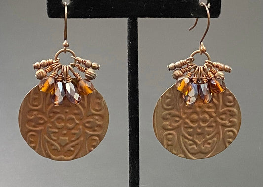 Stamped Design Earrings