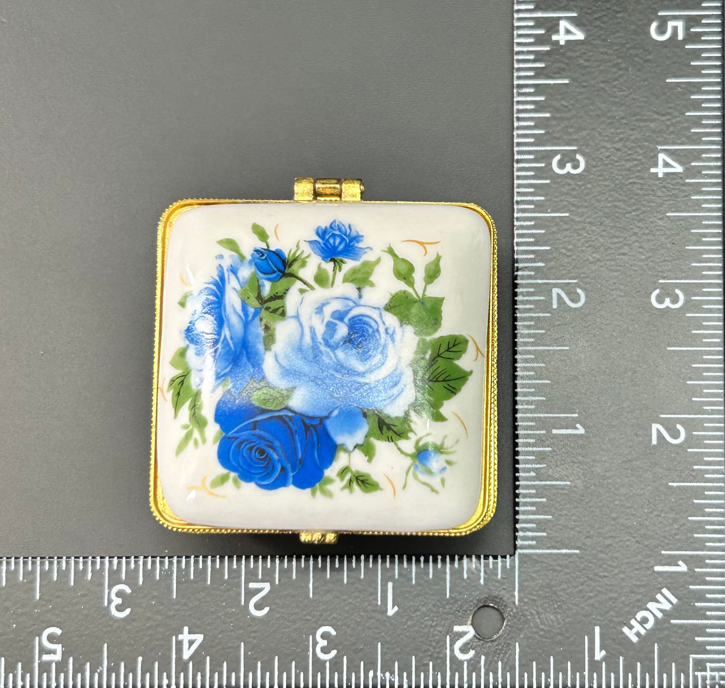 Porcelain Rose Trinket Box
