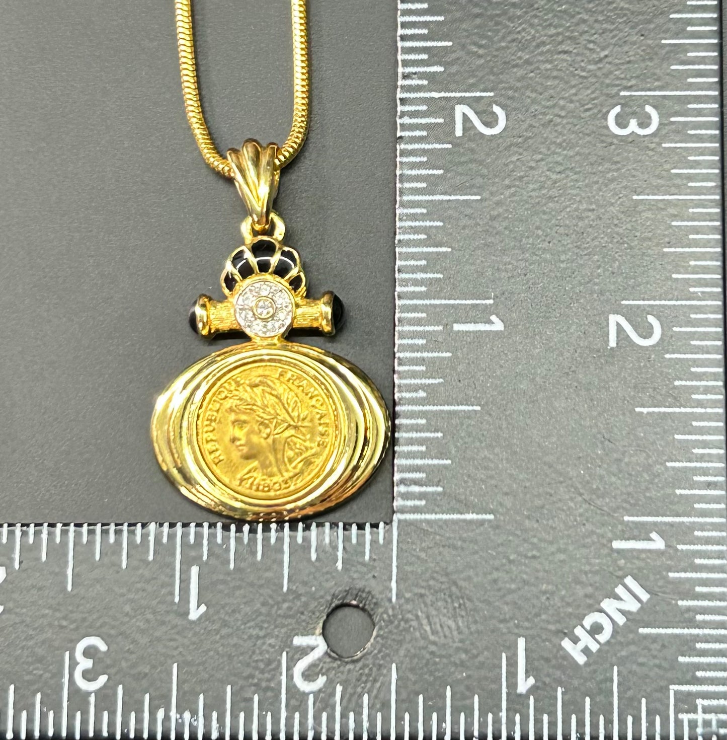 Bold Elegance Coin Necklace