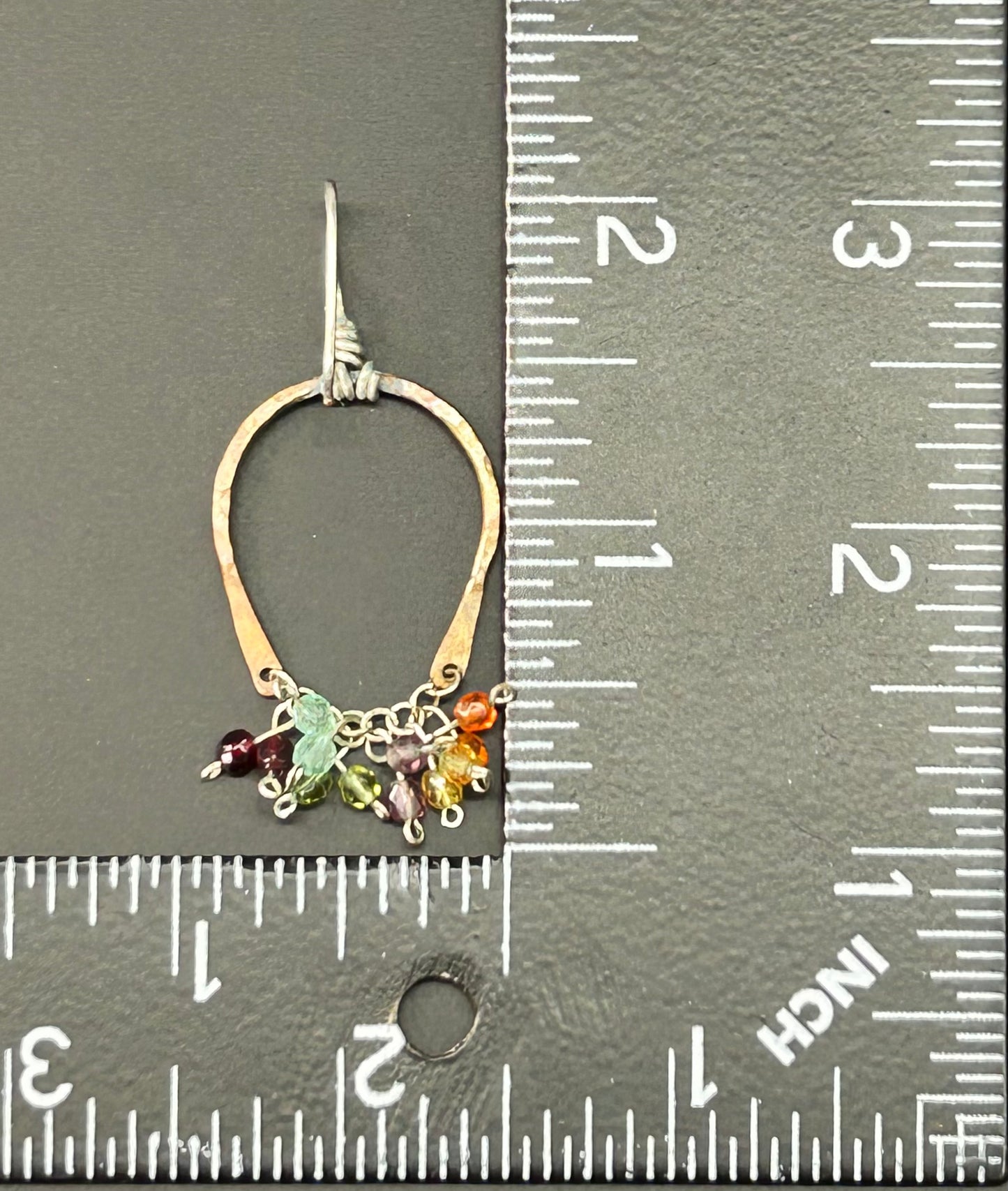 Copper Glass Bead Earrings