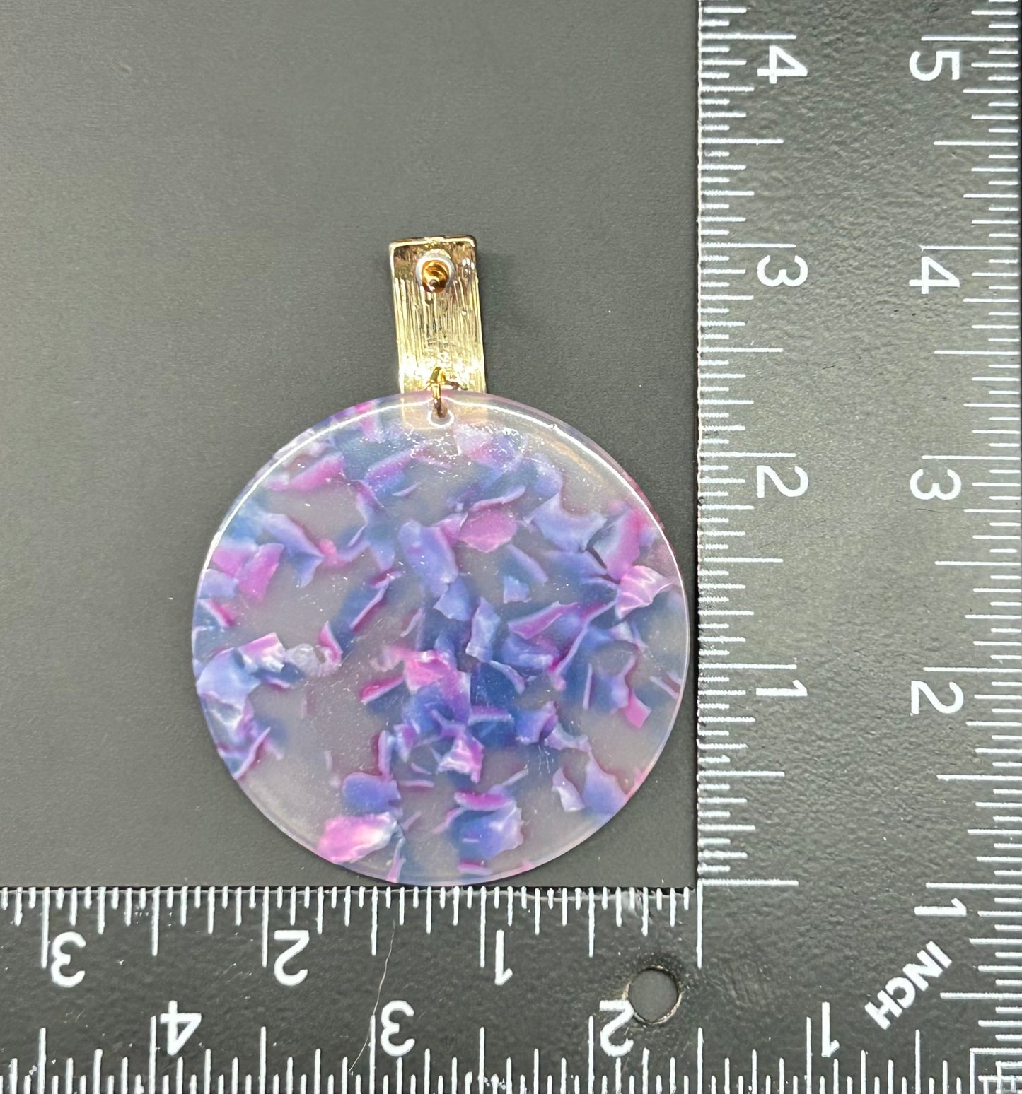Purple Acrylic Earrings