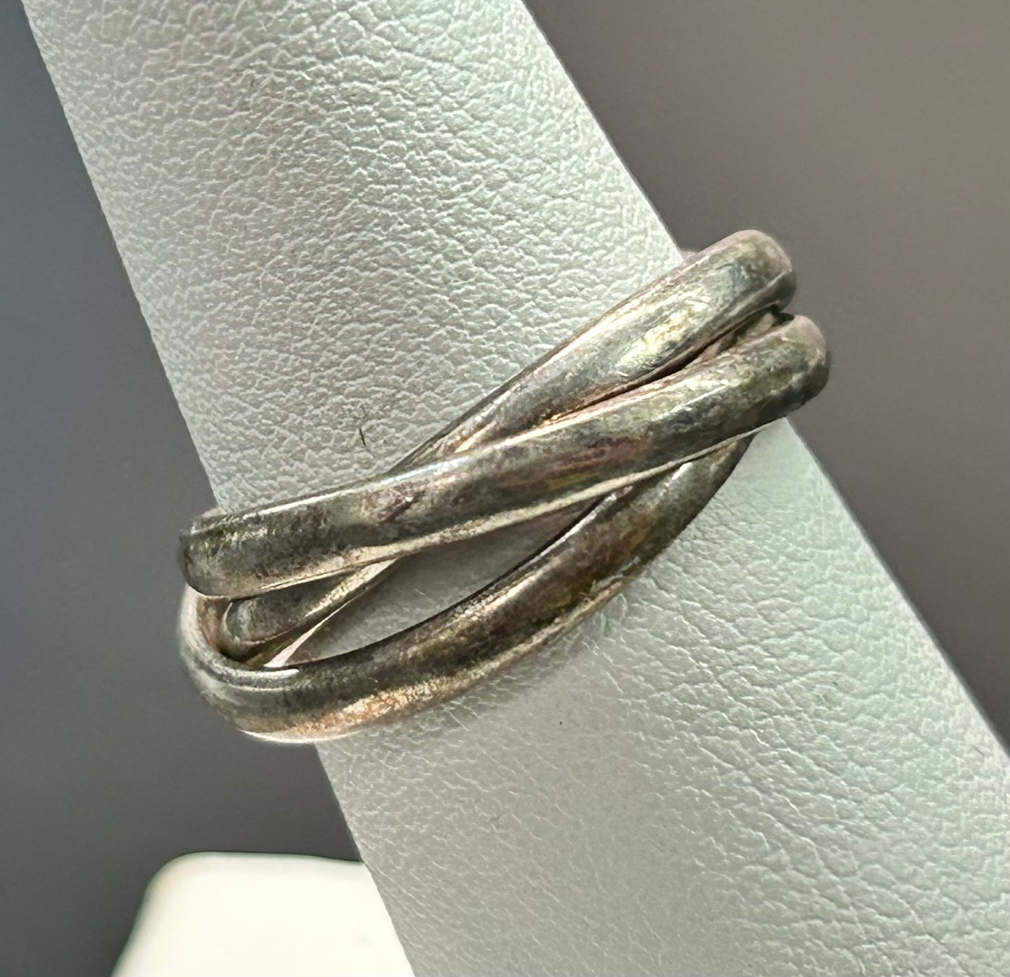 Sterling Silver Interlocking Ring