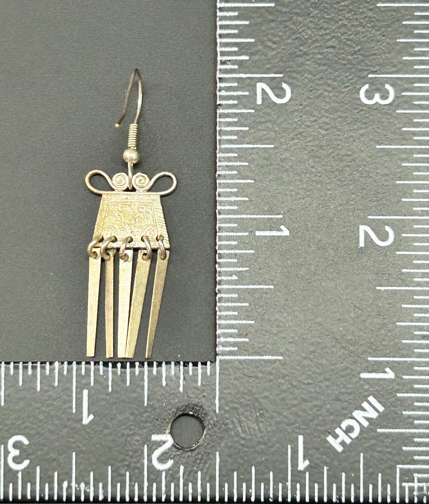 Hmong Etched Dangle Earrings