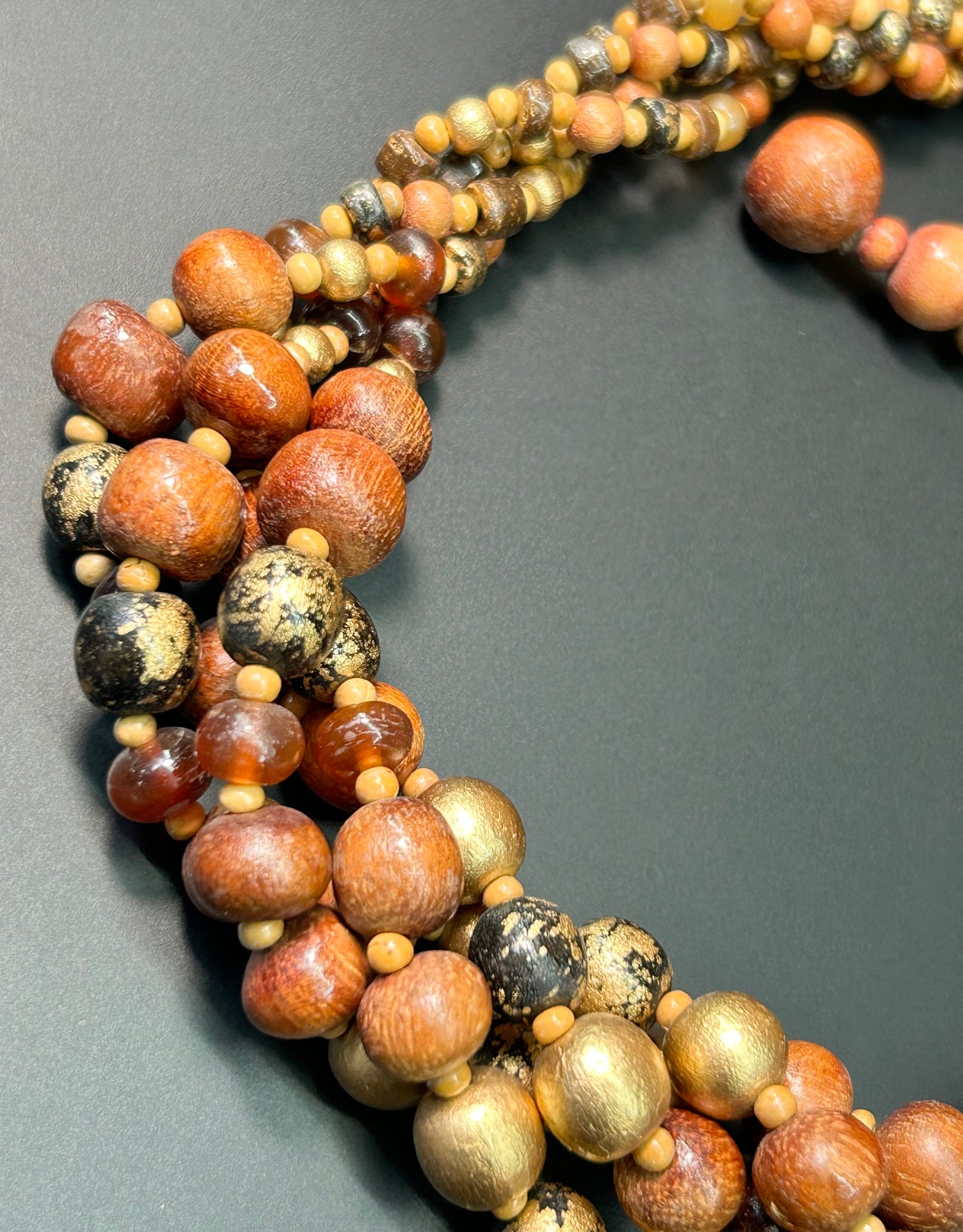 Wood Bead Neclace