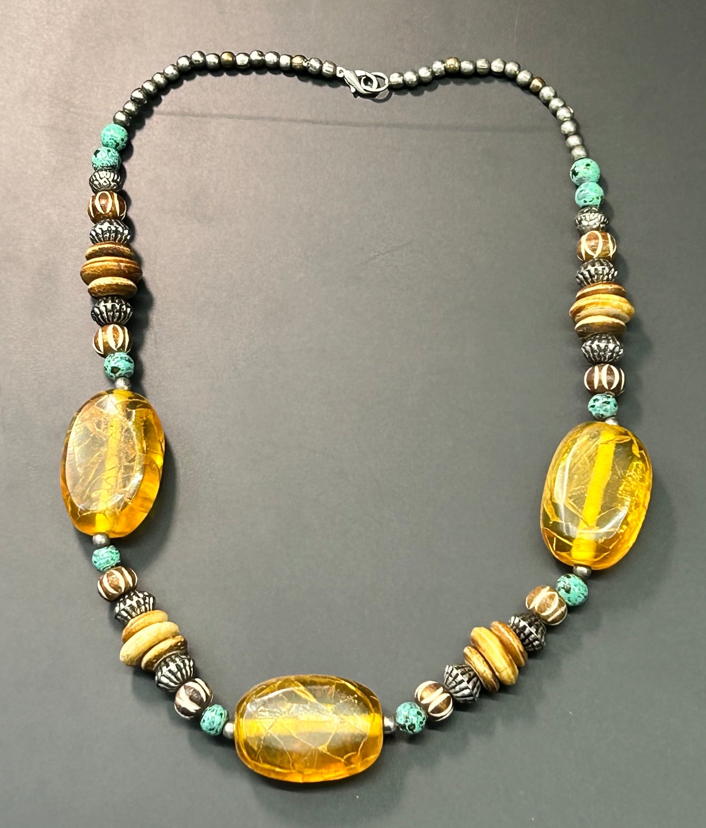 Acrylic & Wood Necklace
