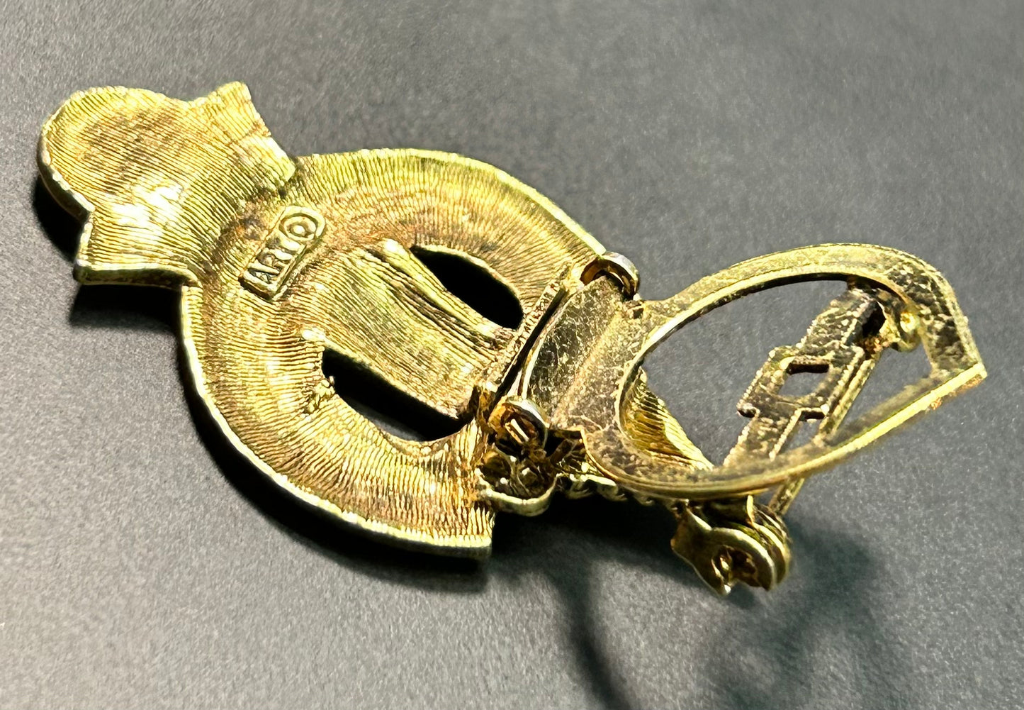 Art Ornate Dress Clip & Brooch