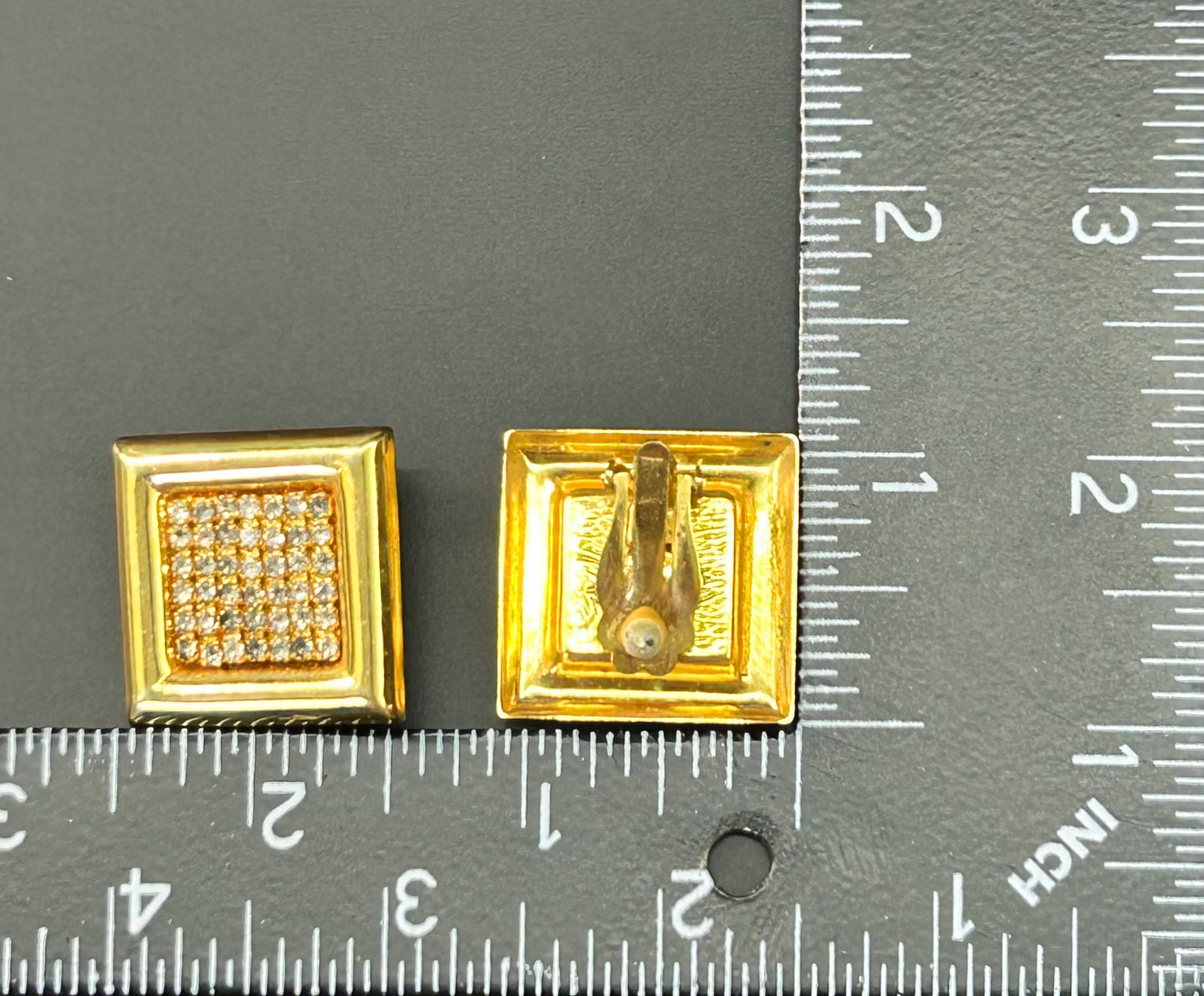 Roxanne Assoulin Rhinestone Clip Earrings