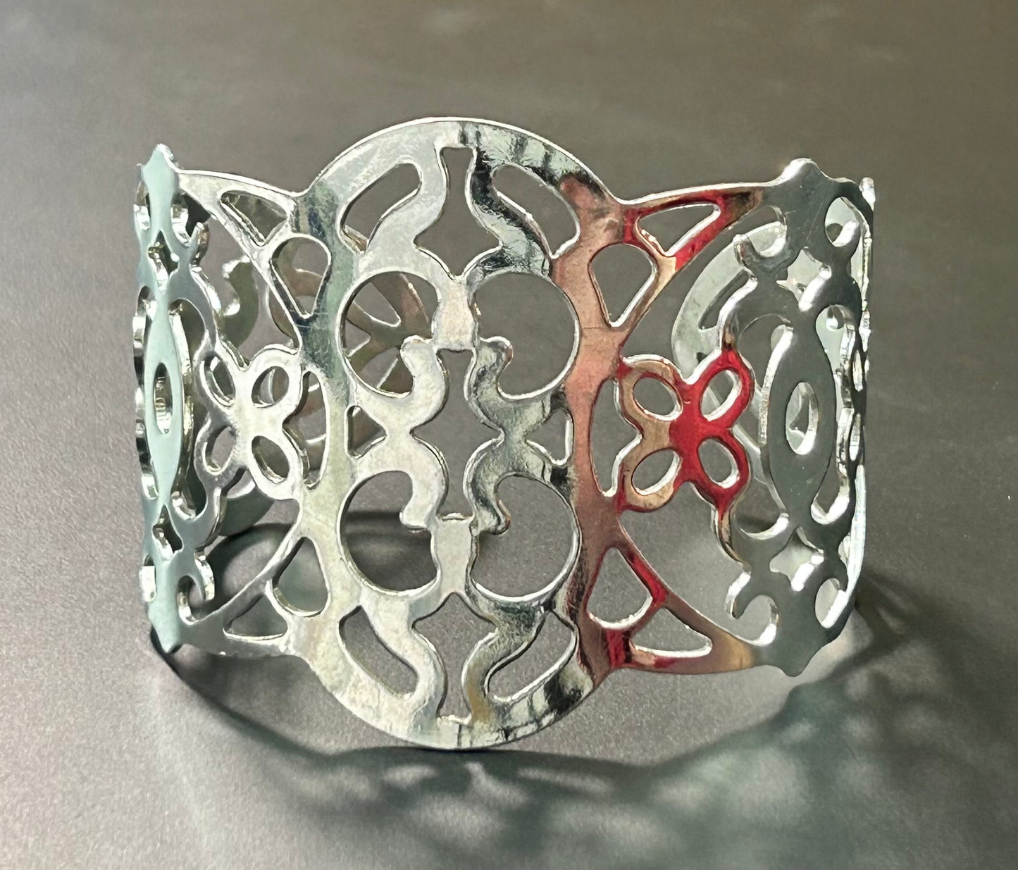 Silver Tone Cuff Bracelet