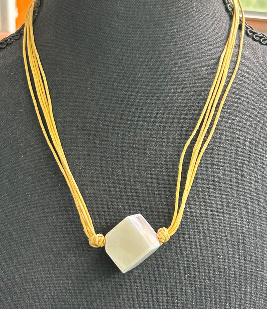 Cube Cord Necklace