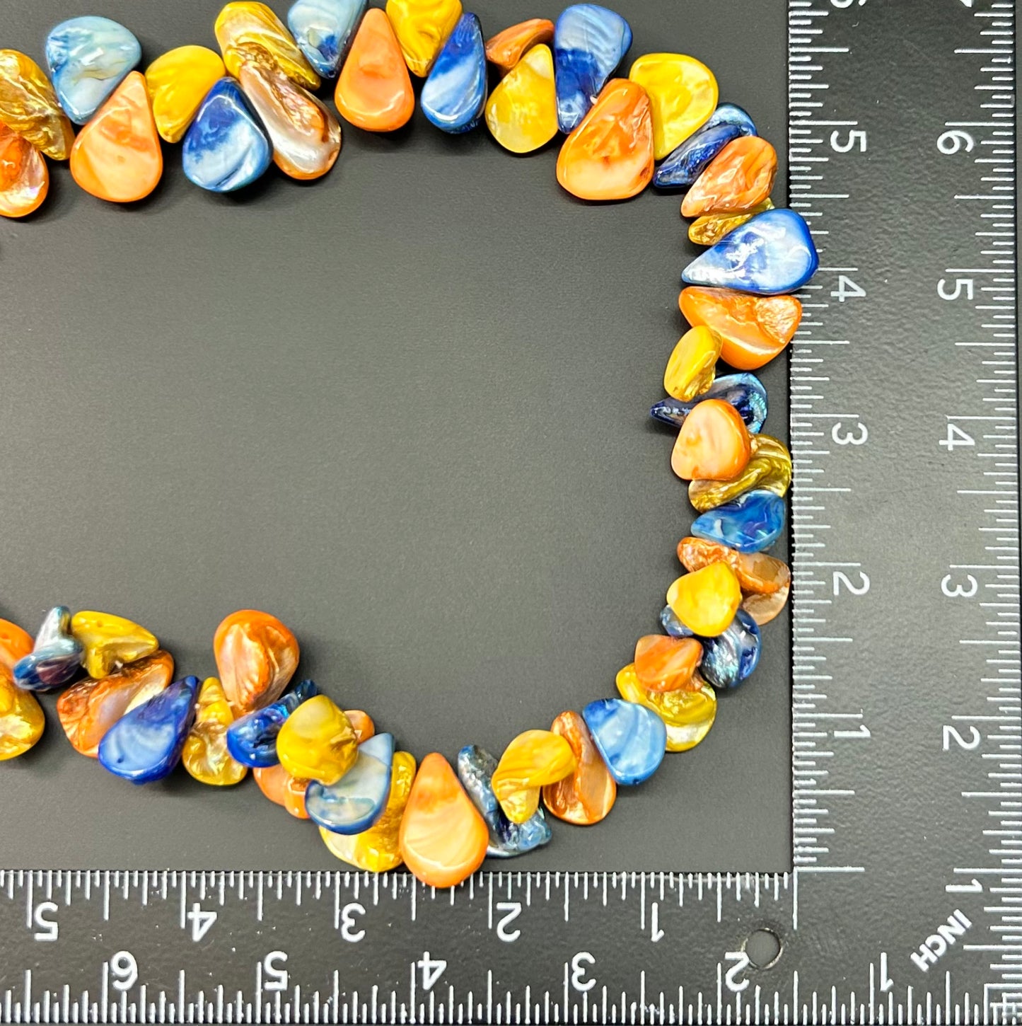 Sterling Silver Dyed Shell Necklace