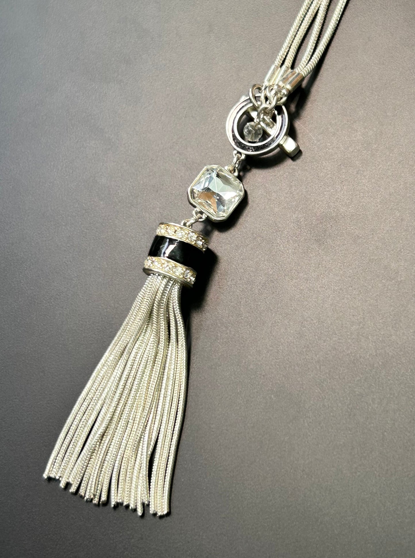 Front Toggle Tassel Necklace