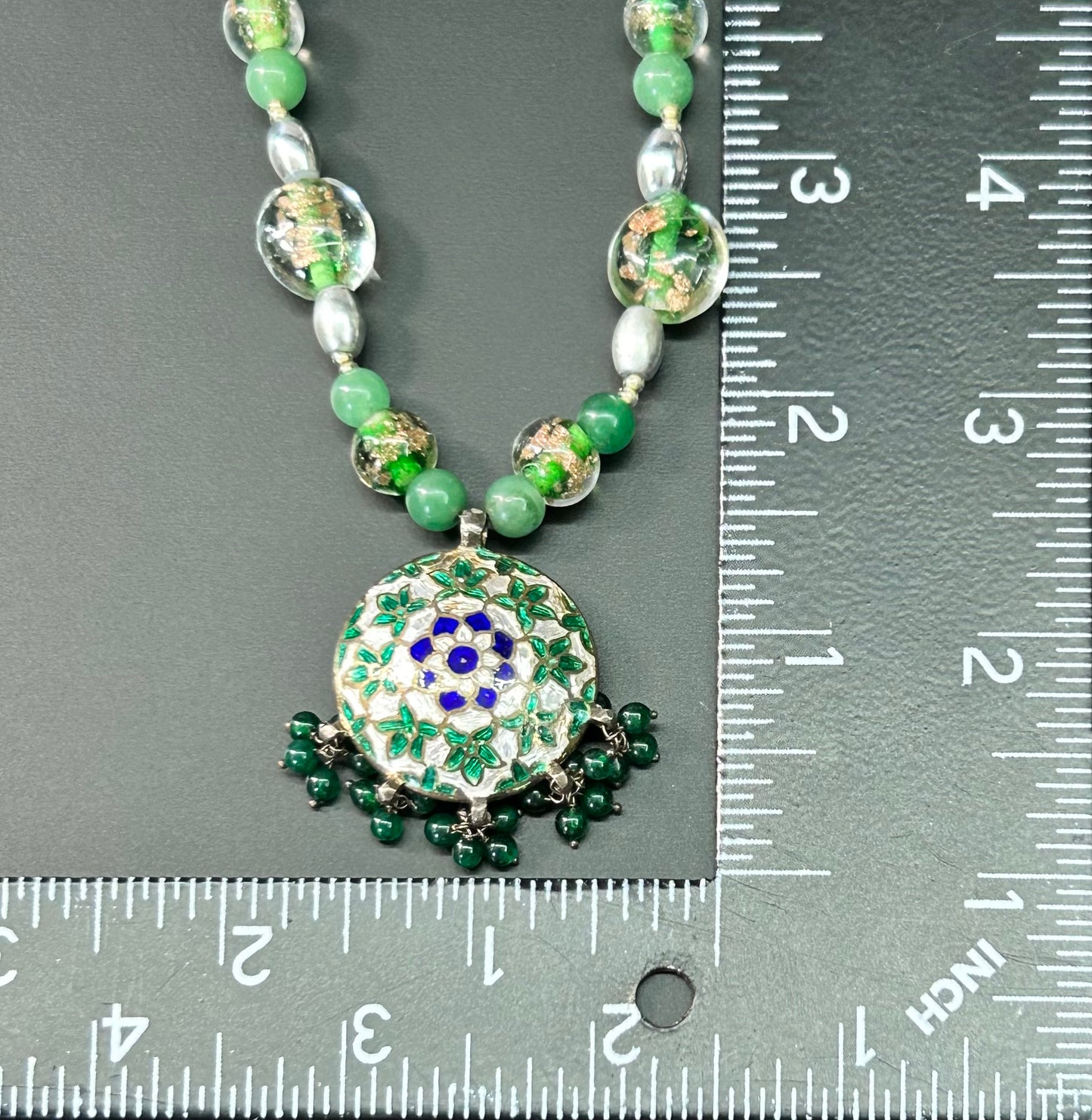Sterling Silver Multi Stone Necklace