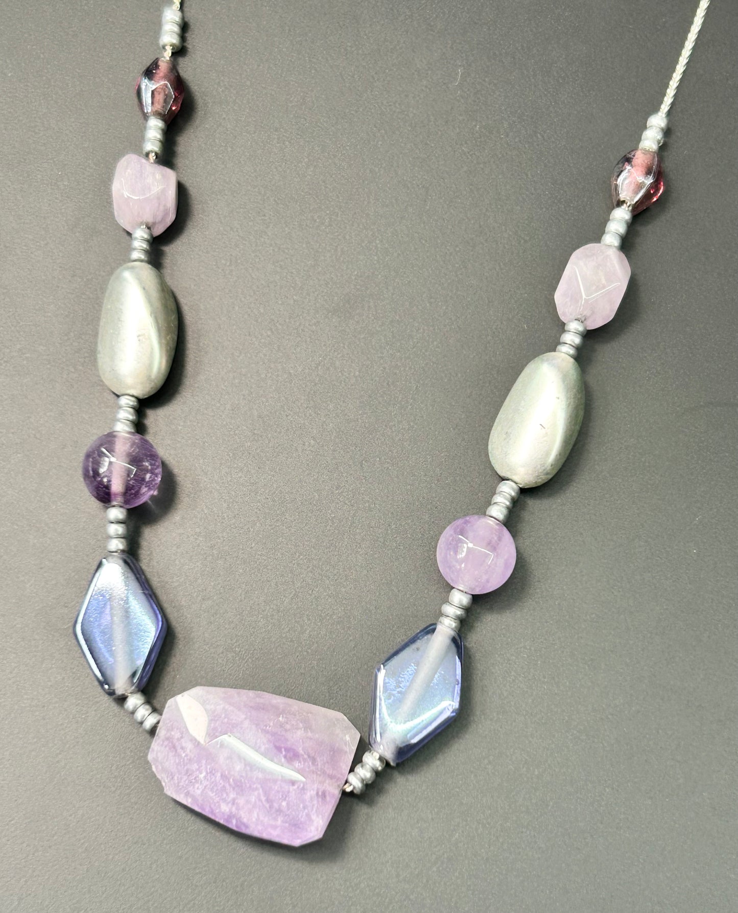 Amethyst & Bead Necklace