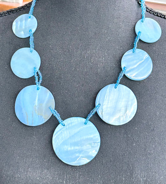 Blue Shell Necklace
