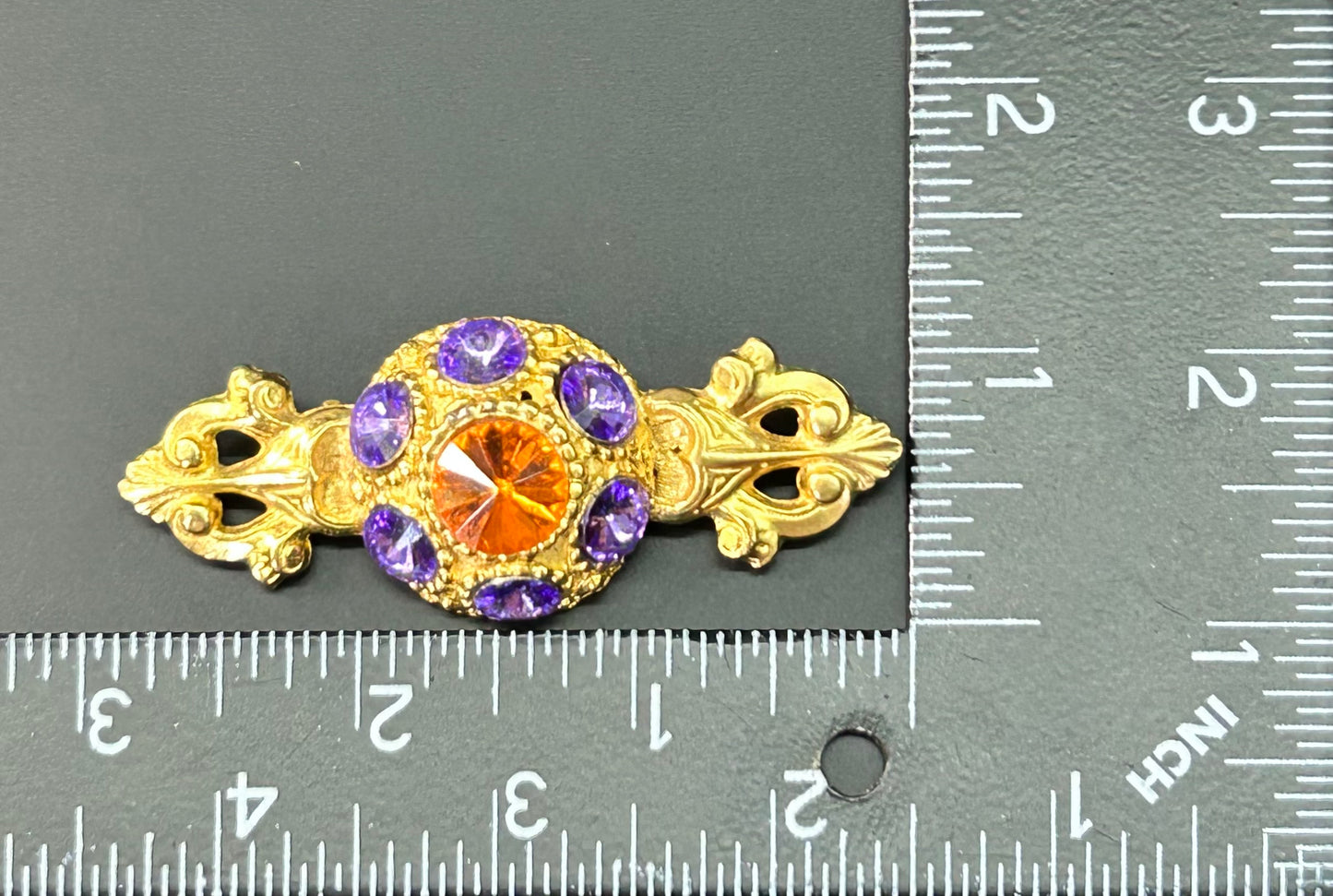 Vintage Rivoli Rhinestone Brooch