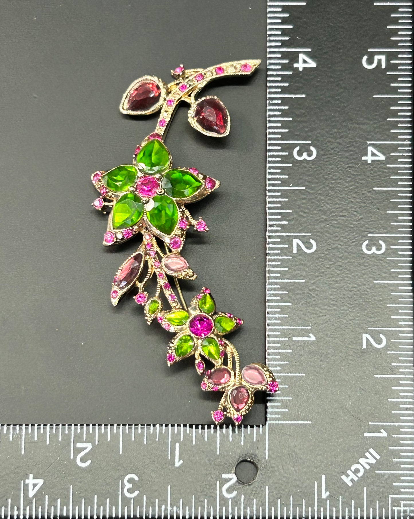 Monet Rhinestone Brooch