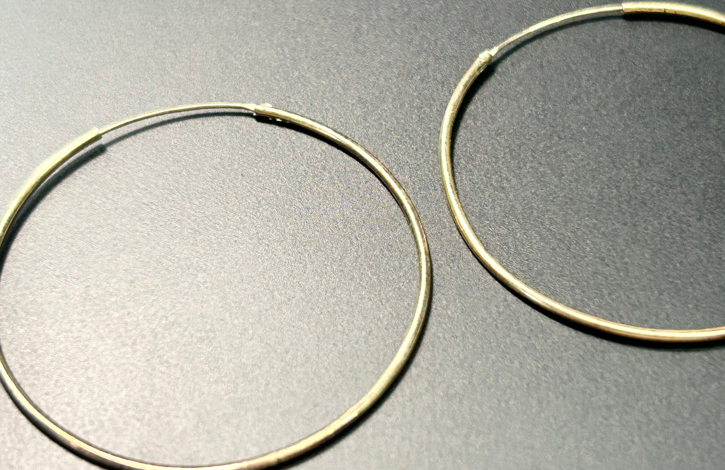 Sterling Silver Vermeil Hoop Earrings