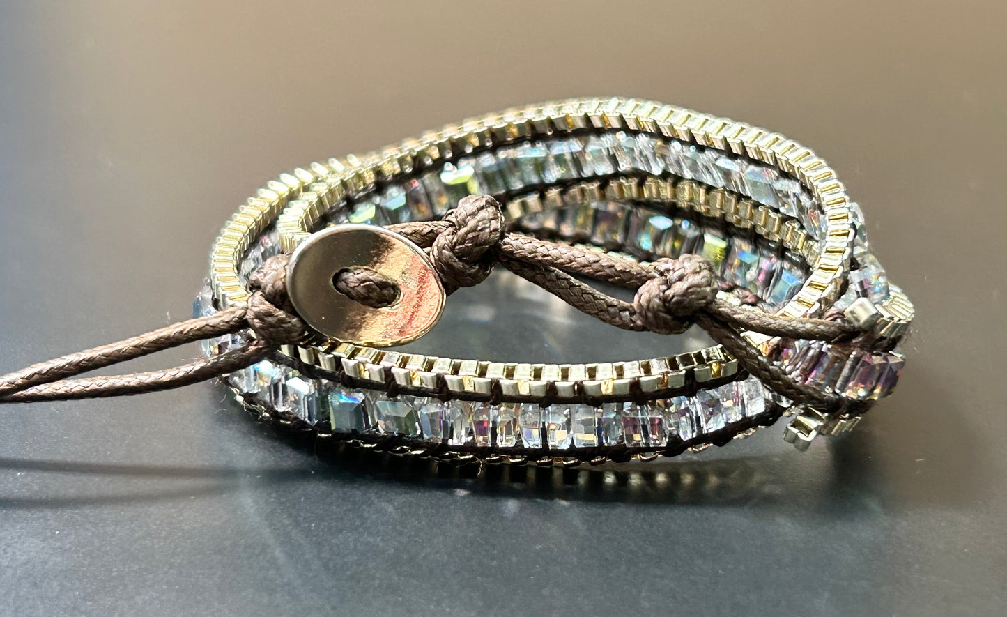 Glass Bead Wrap Bracelet