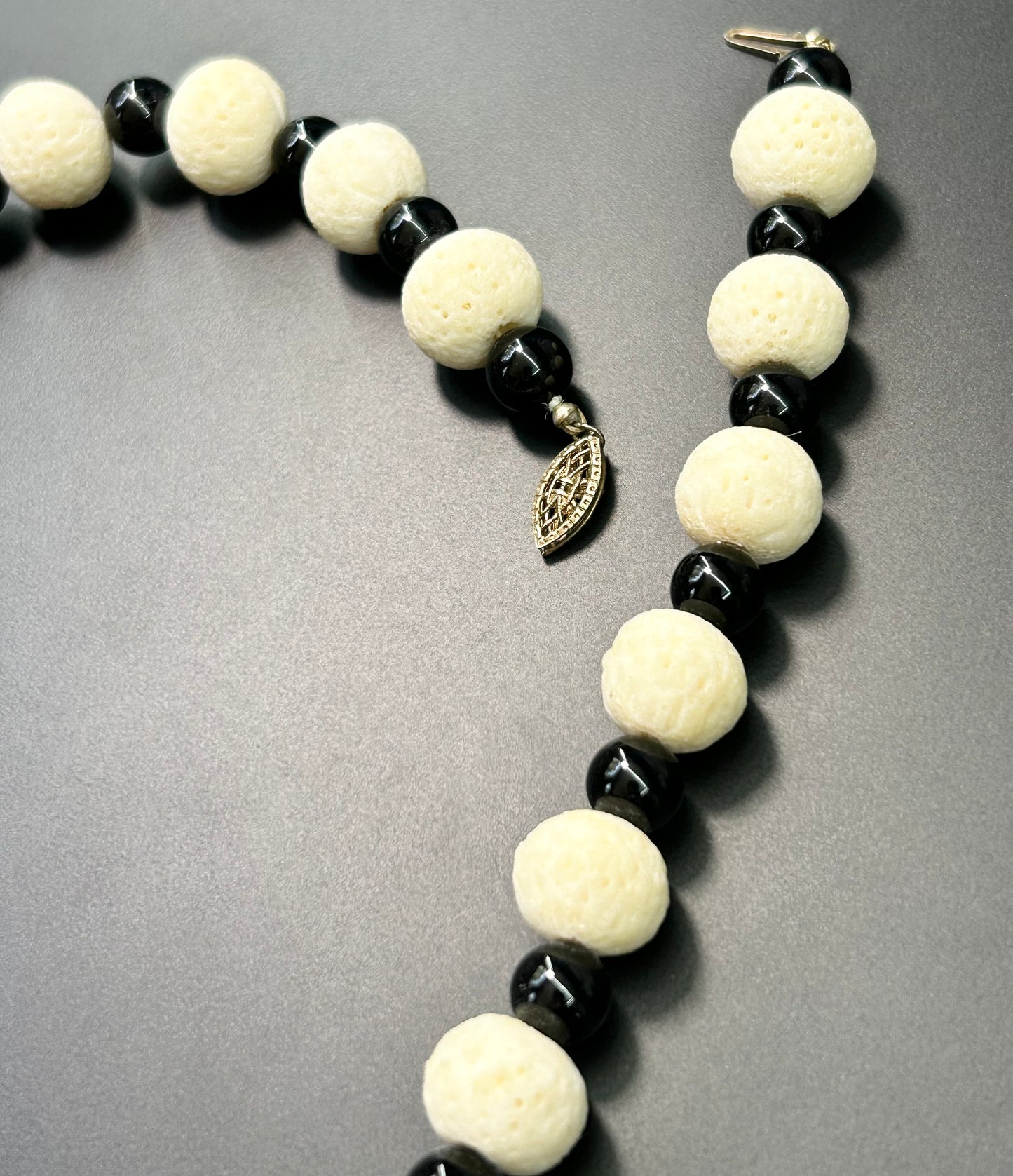 Sterling Silver White Sponge Necklace