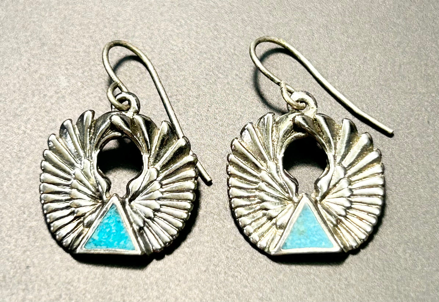 Turquoise Color Wing Earrings