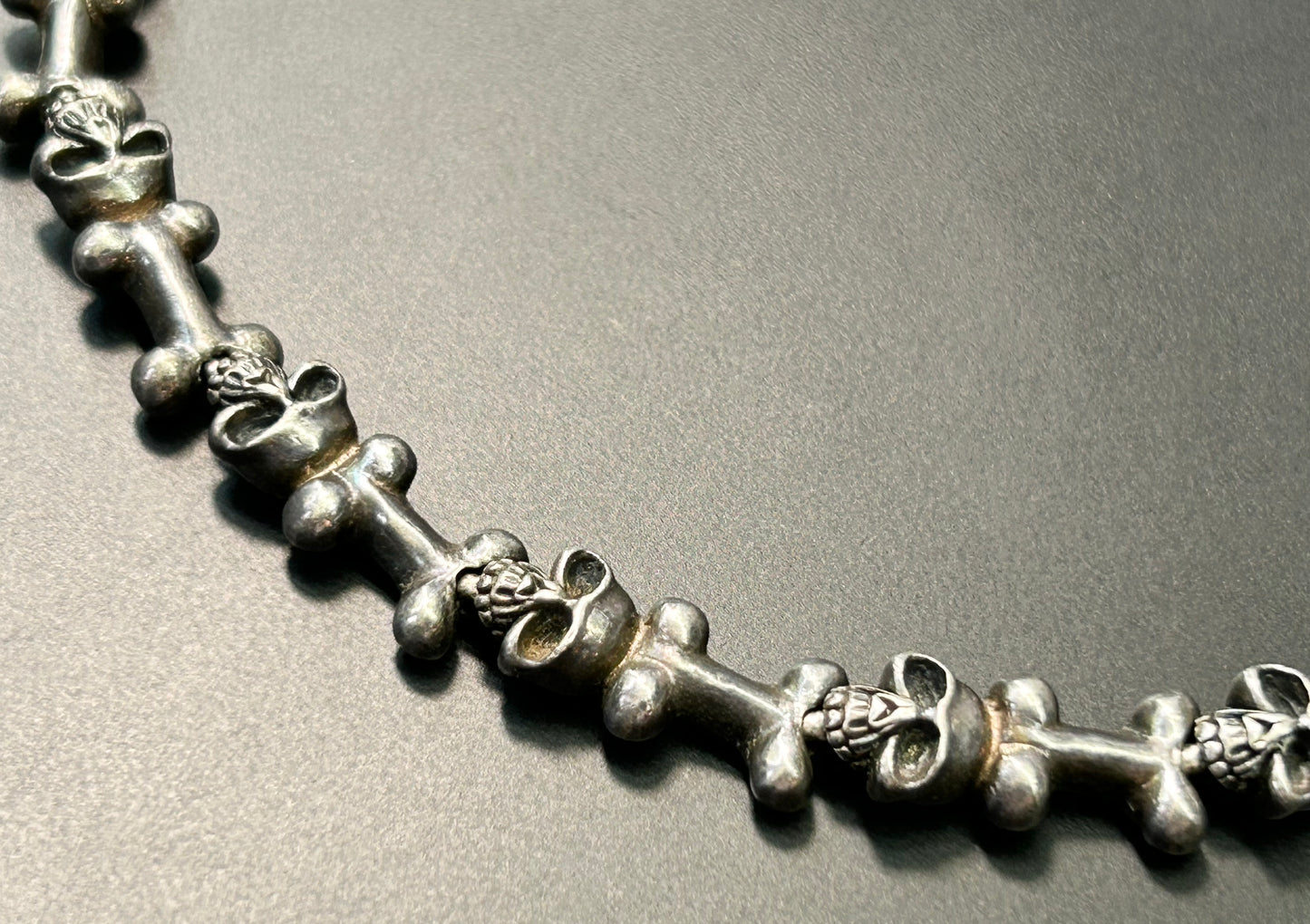 PP Sterling Silver Skull Bracelet