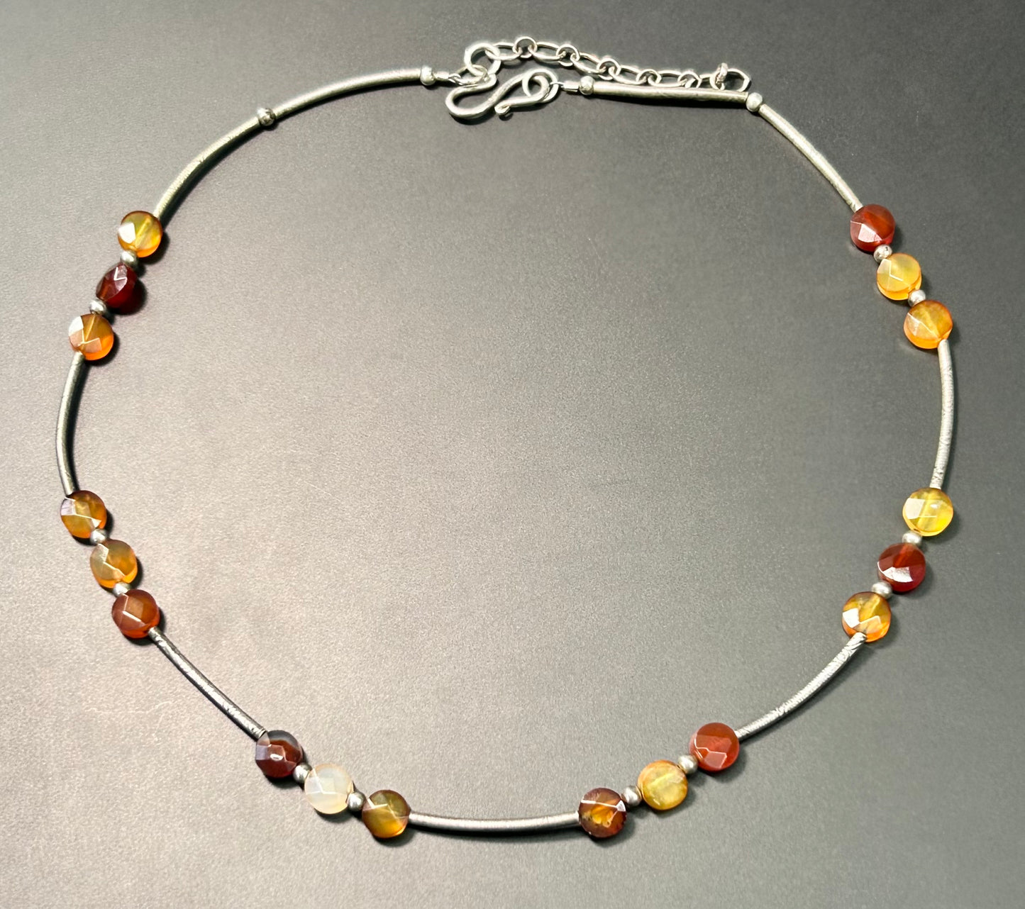 Sterling Silver Agate Necklace