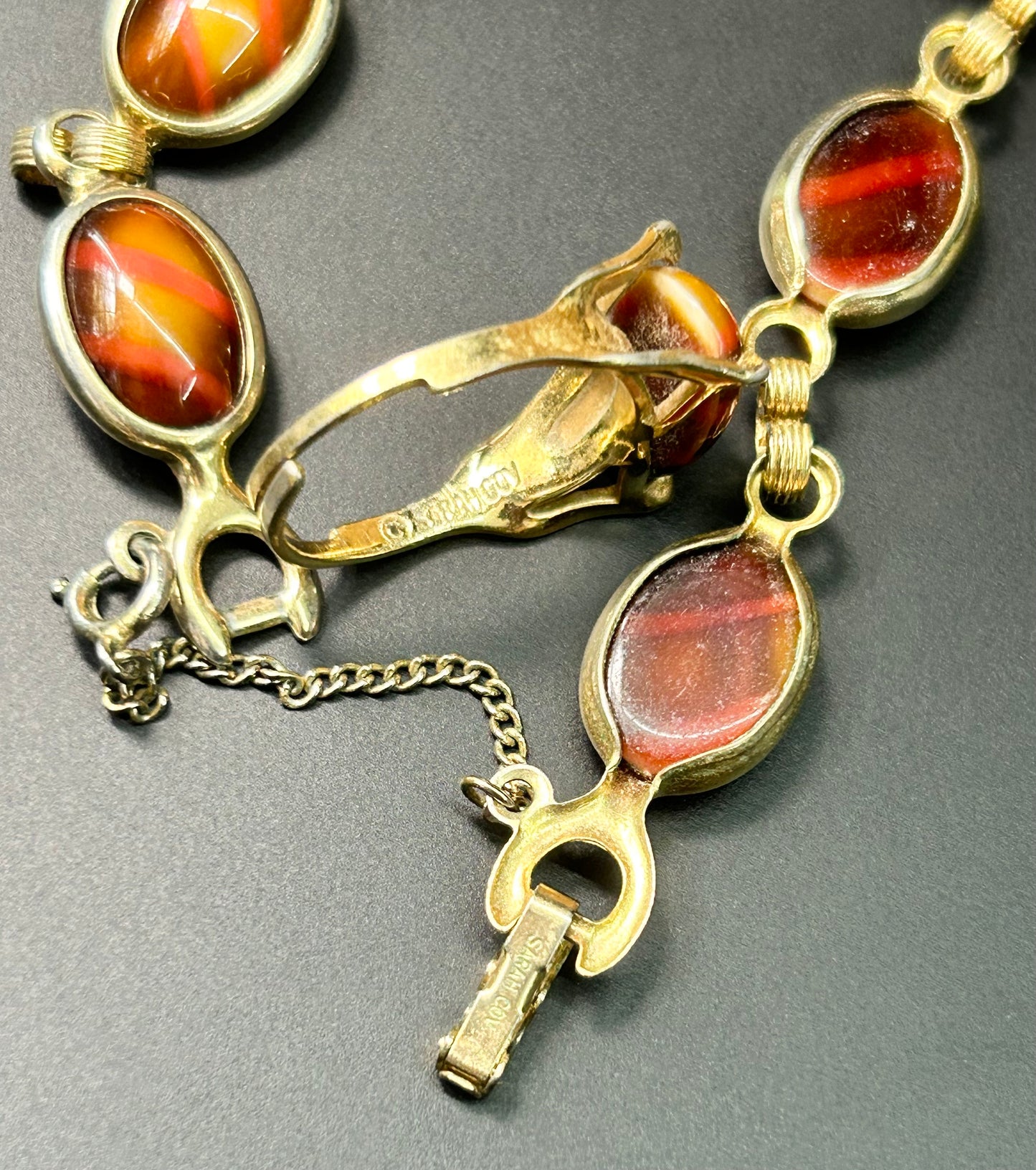 Sarah Coventry Glass Cabochon Set