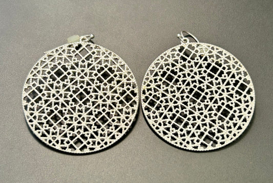 Silver Tone Fashion Earrings