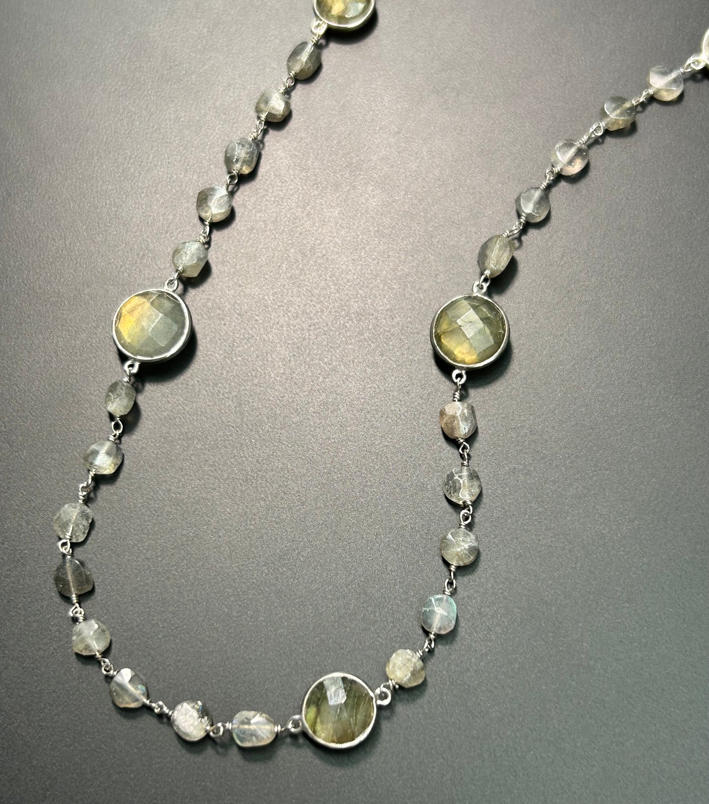 Sterling Silver Labradorite Necklace