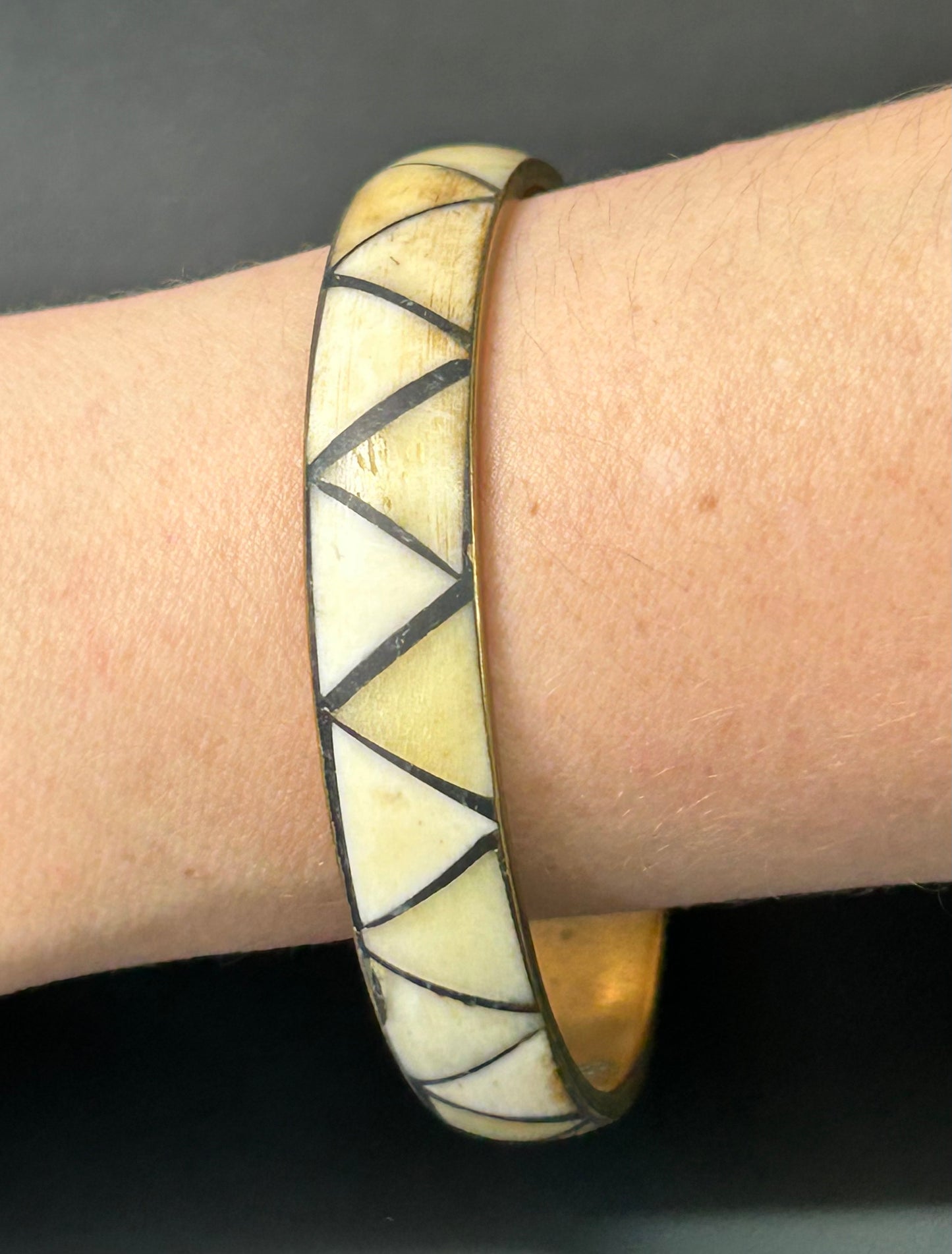 Brass & Bone Bracelet