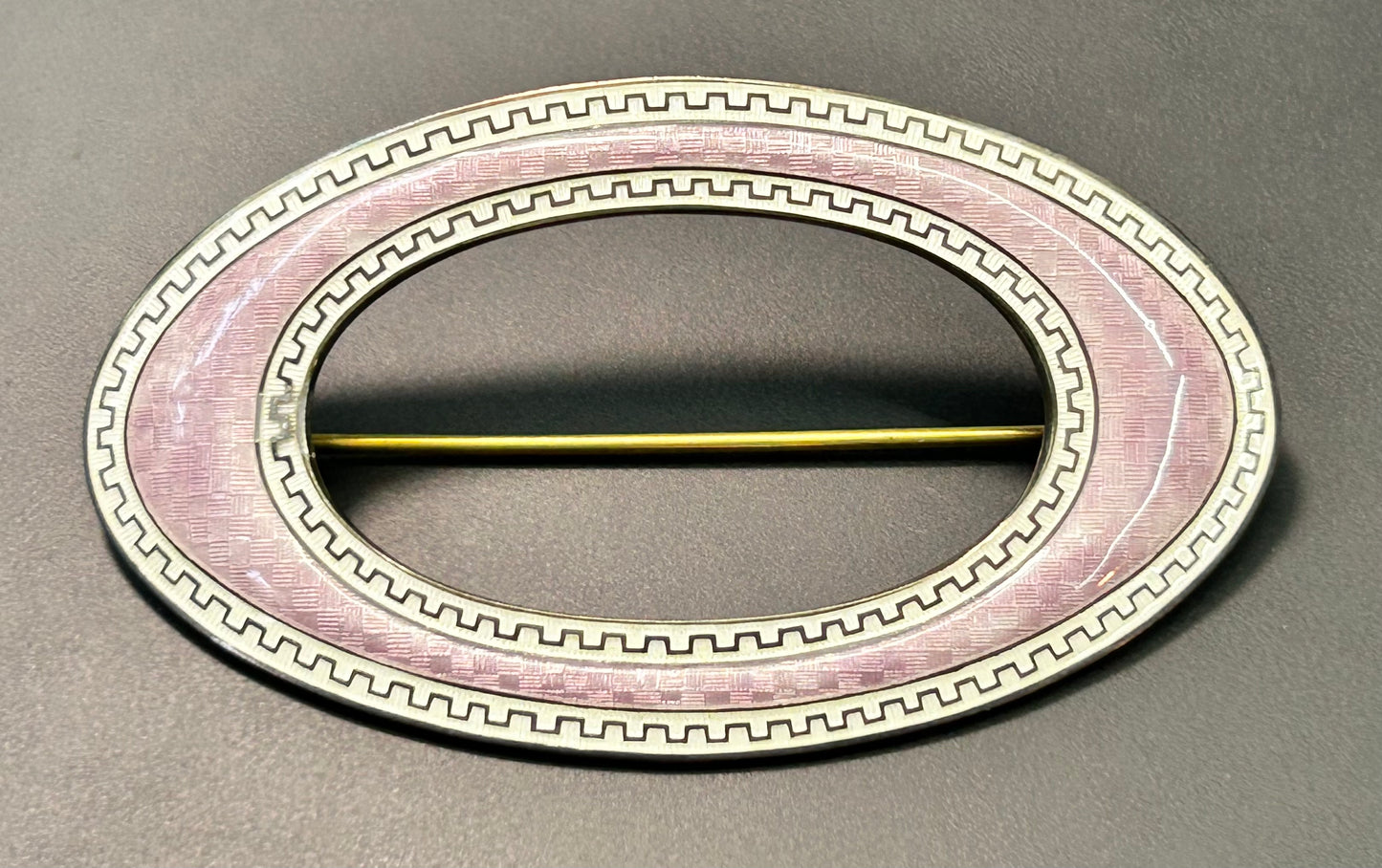Antique Sterling Silver Sash Brooch
