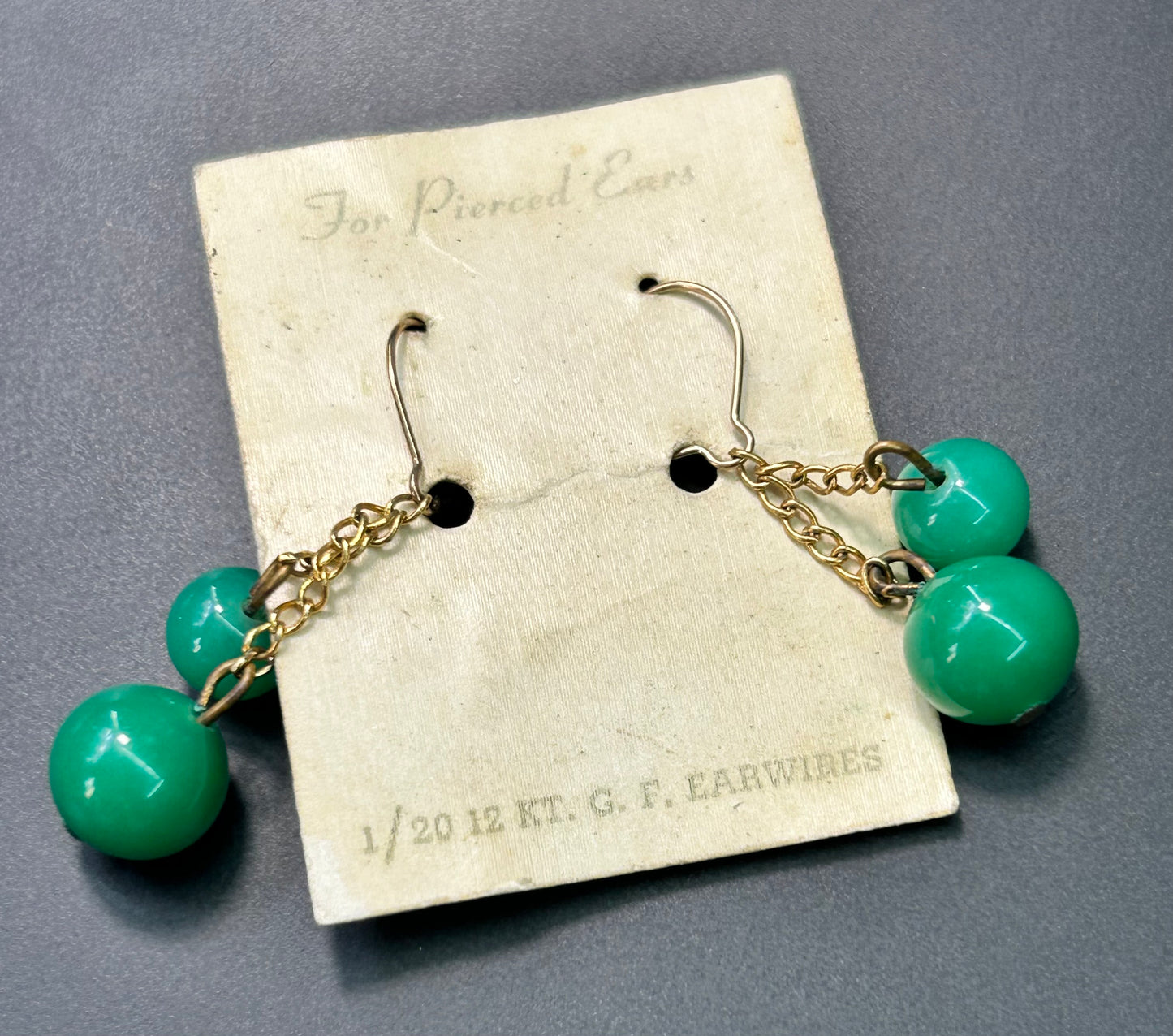 Vintage Glass Dangle Earrings