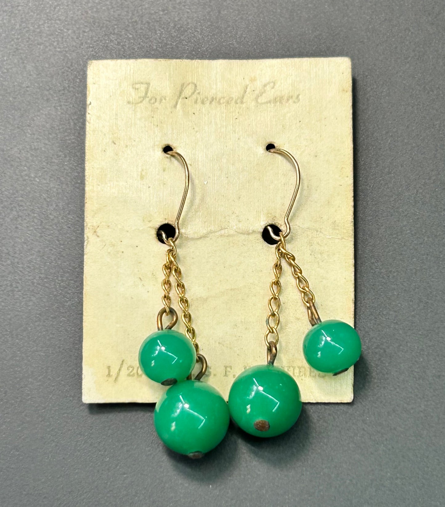 Vintage Glass Dangle Earrings